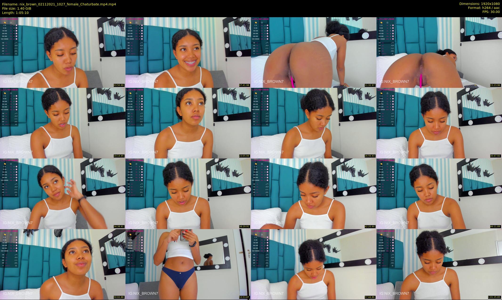 nix_brown — 66 minute Chaturbate female cam show recording, 1080p, Nov 2, 2021