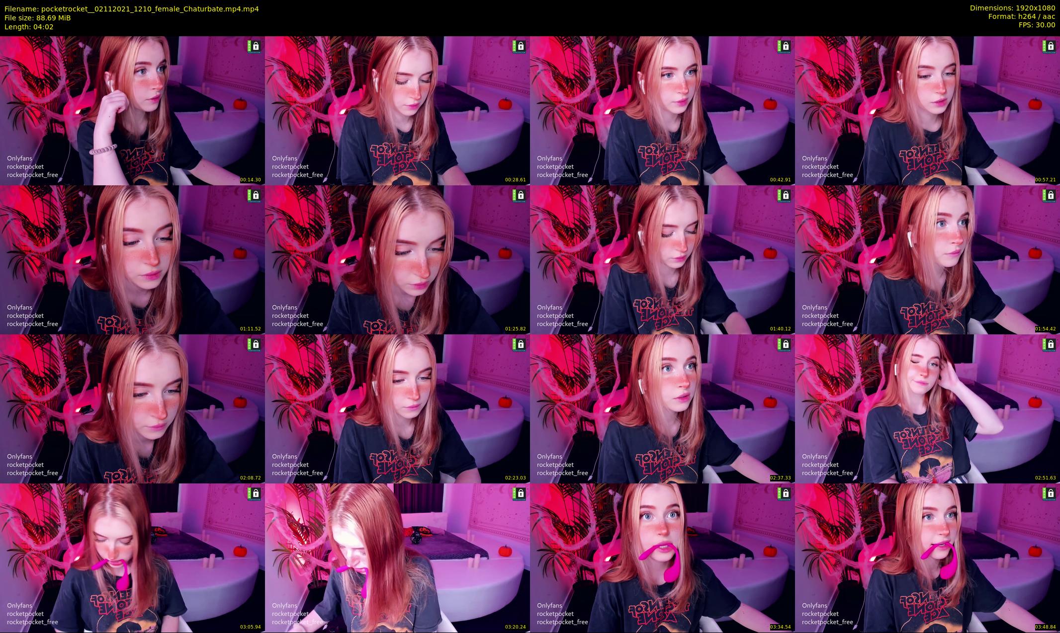 pocketrocket_ — 5 minute Chaturbate female cam show recording, 1080p, Nov 2, 2021