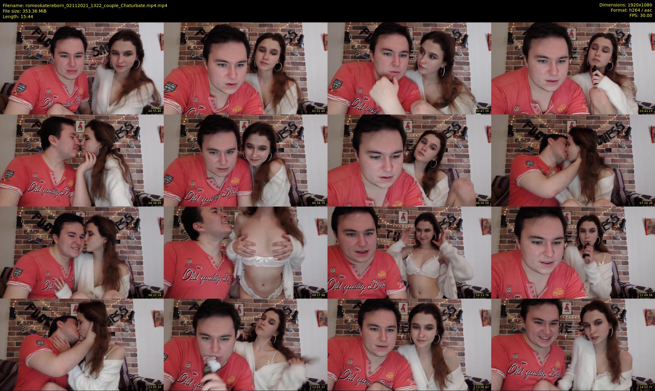 romeokatereborn — 16 minute Chaturbate couple cam show recording, 1080p, Nov 2, 2021