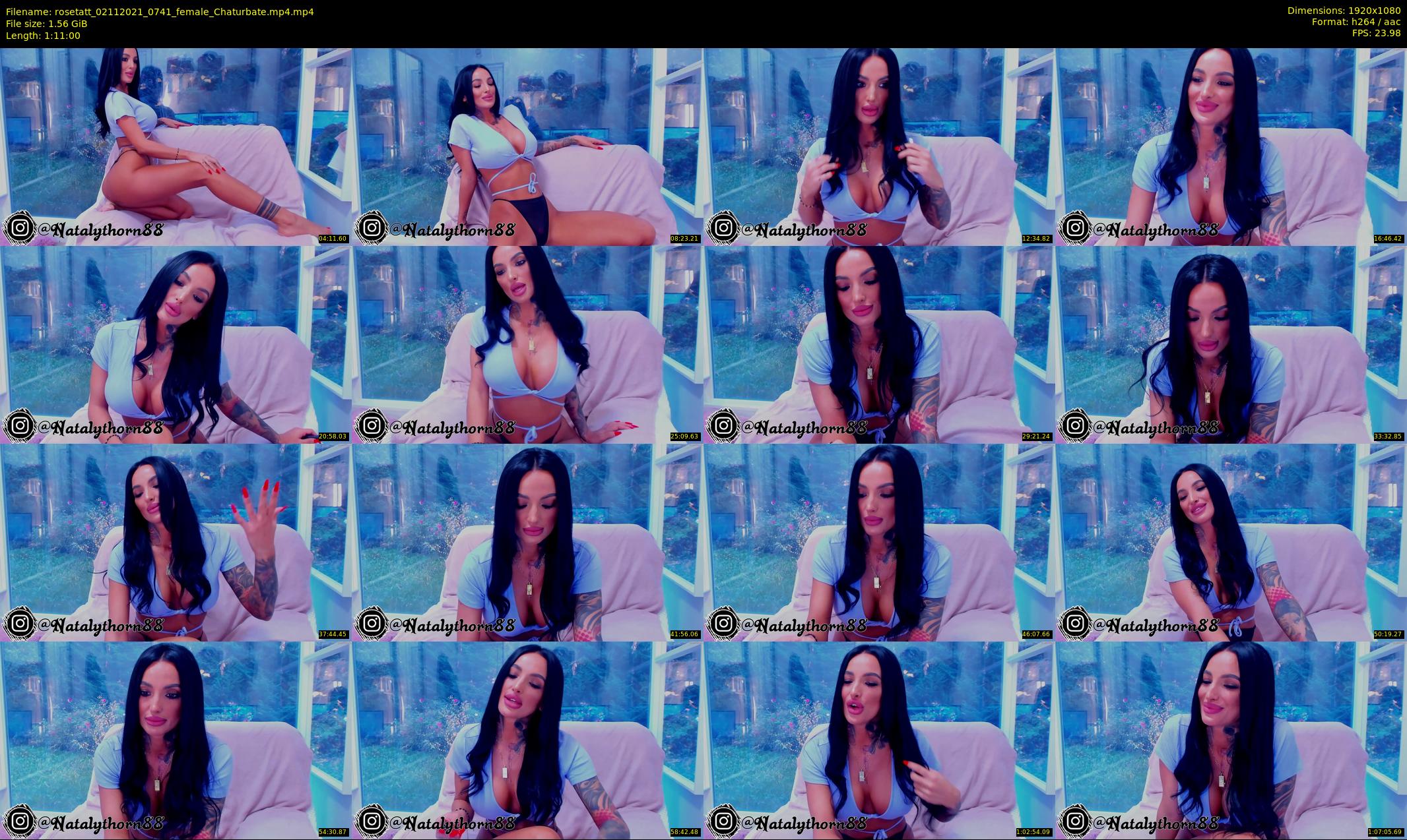 rosetatt — 71 minute Chaturbate female cam show recording, 1080p, Nov 2, 2021