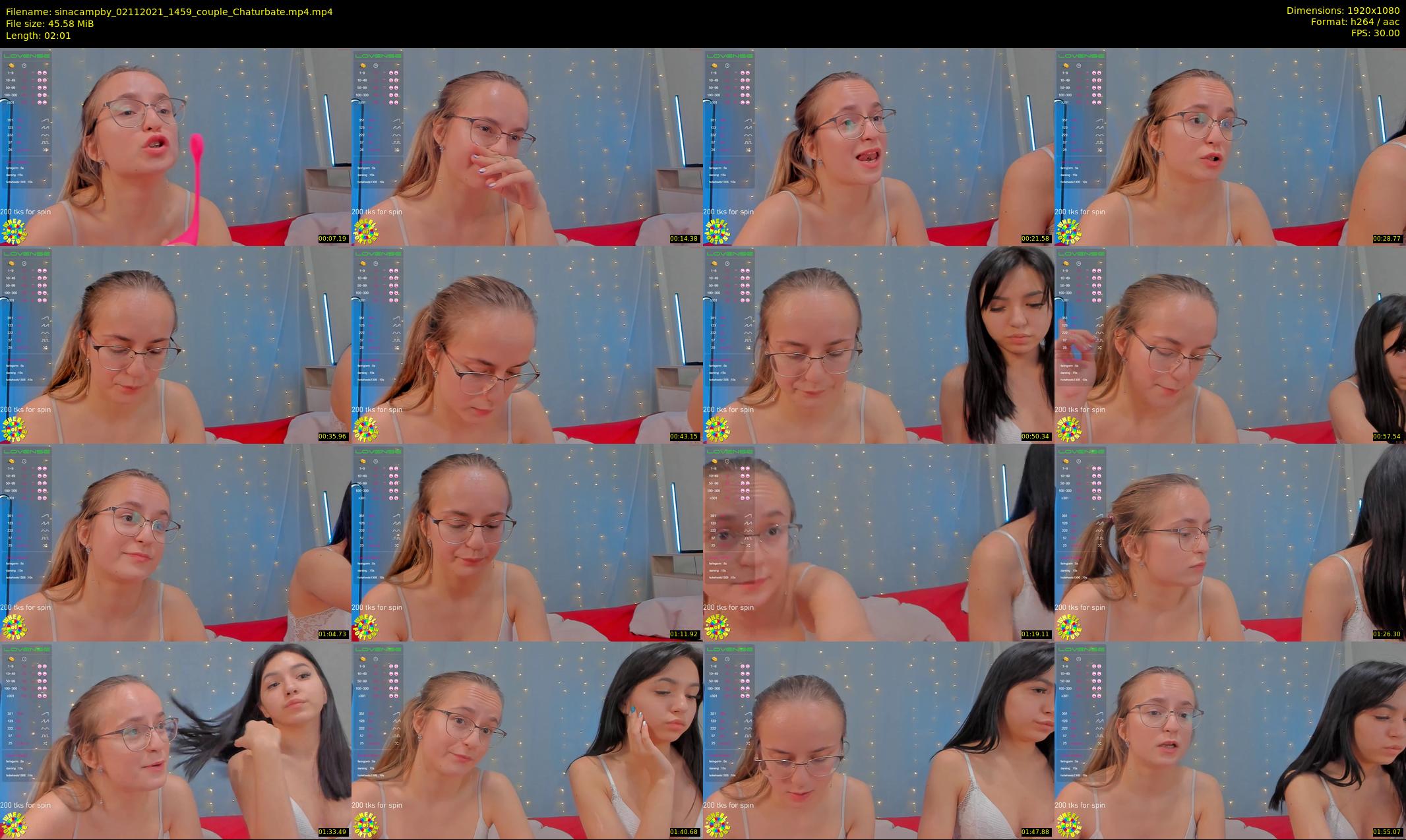 sinacampby — 3 minute Chaturbate couple cam show recording, 1080p, Nov 2, 2021