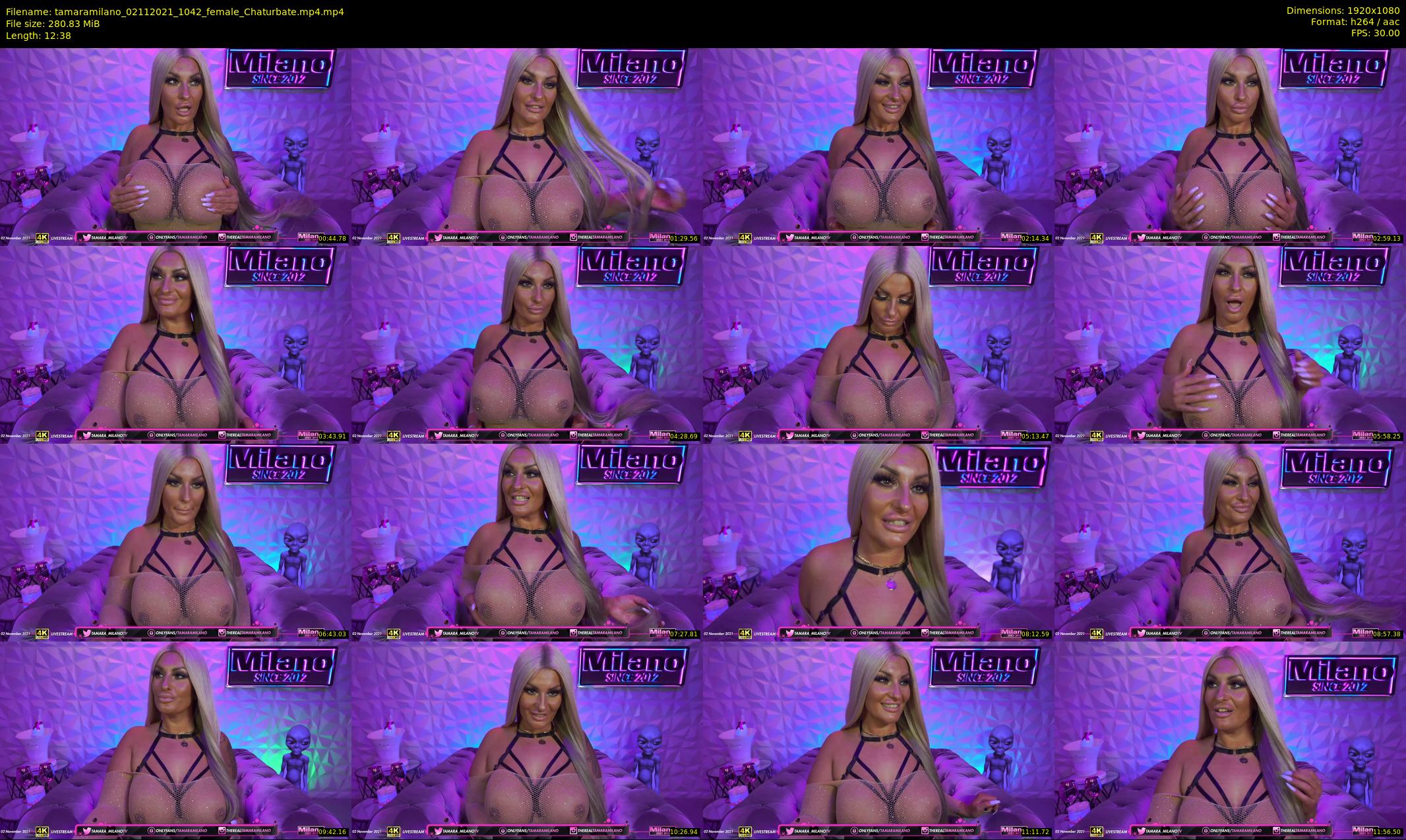 tamaramilano — 13 minute Chaturbate female cam show recording, 1080p, Nov 2, 2021