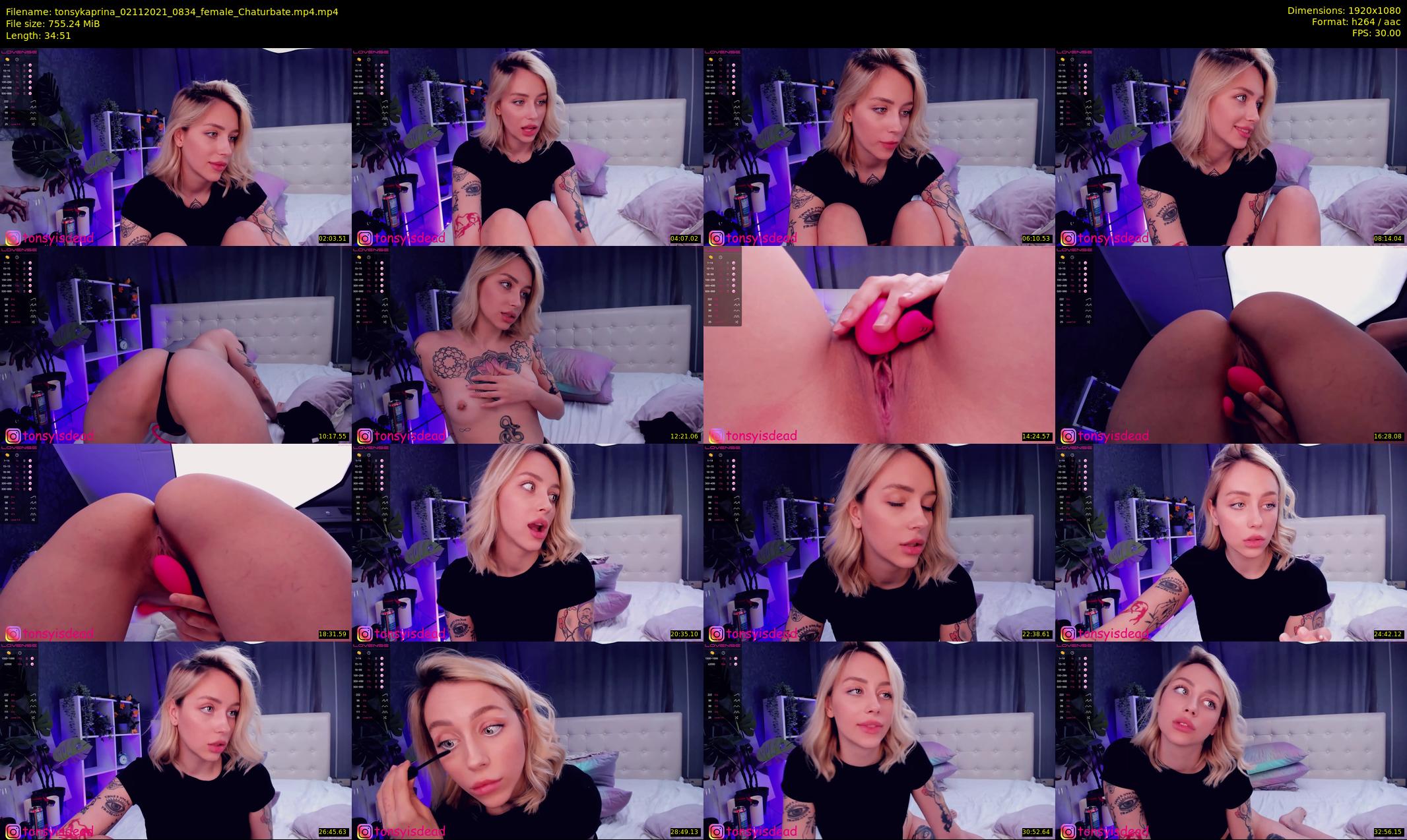 tonsykaprina — 35 minute Chaturbate couple cam show recording, 1080p, Nov 2, 2021