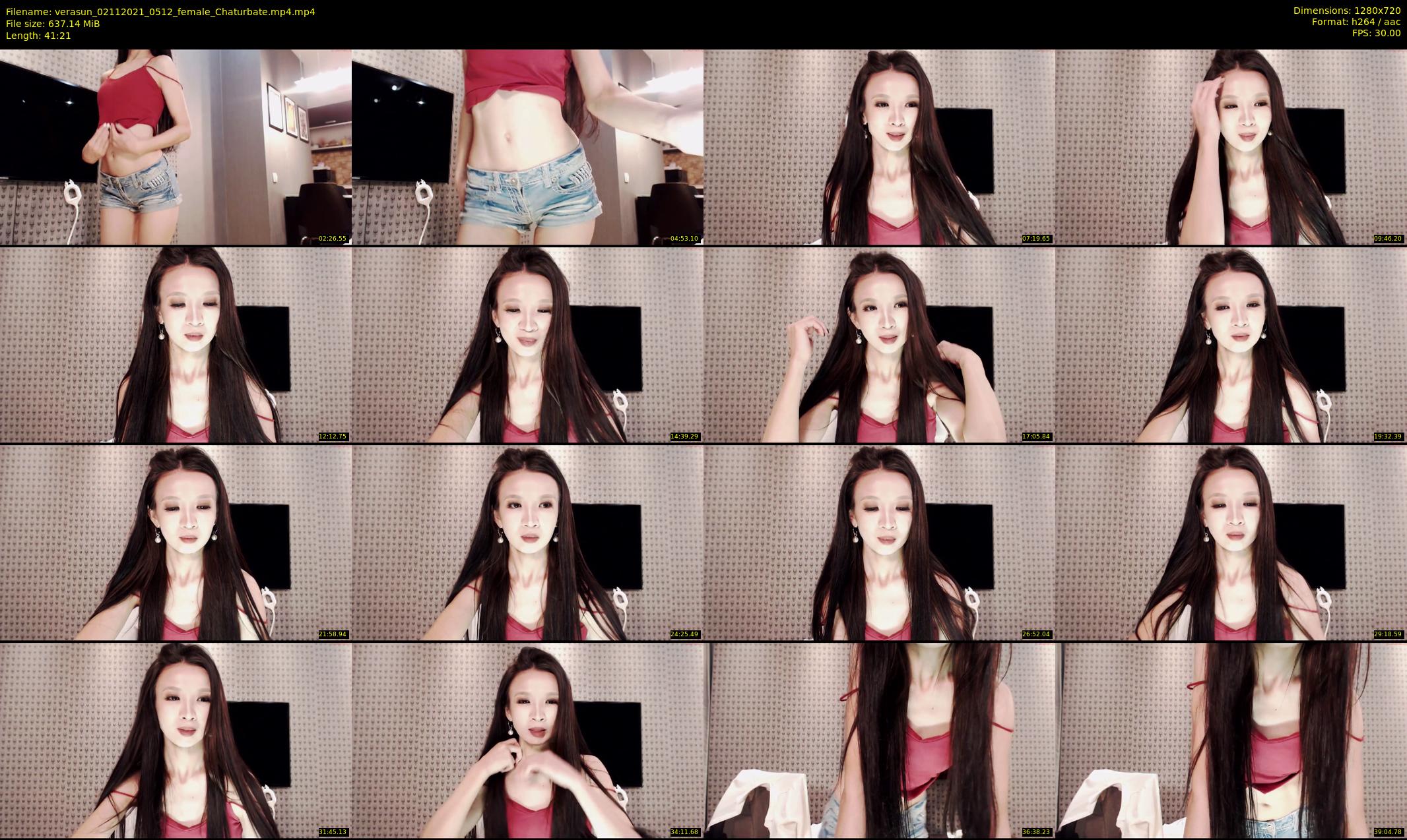 verasun — 42 minute Chaturbate female cam show recording, 720p, Nov 2, 2021