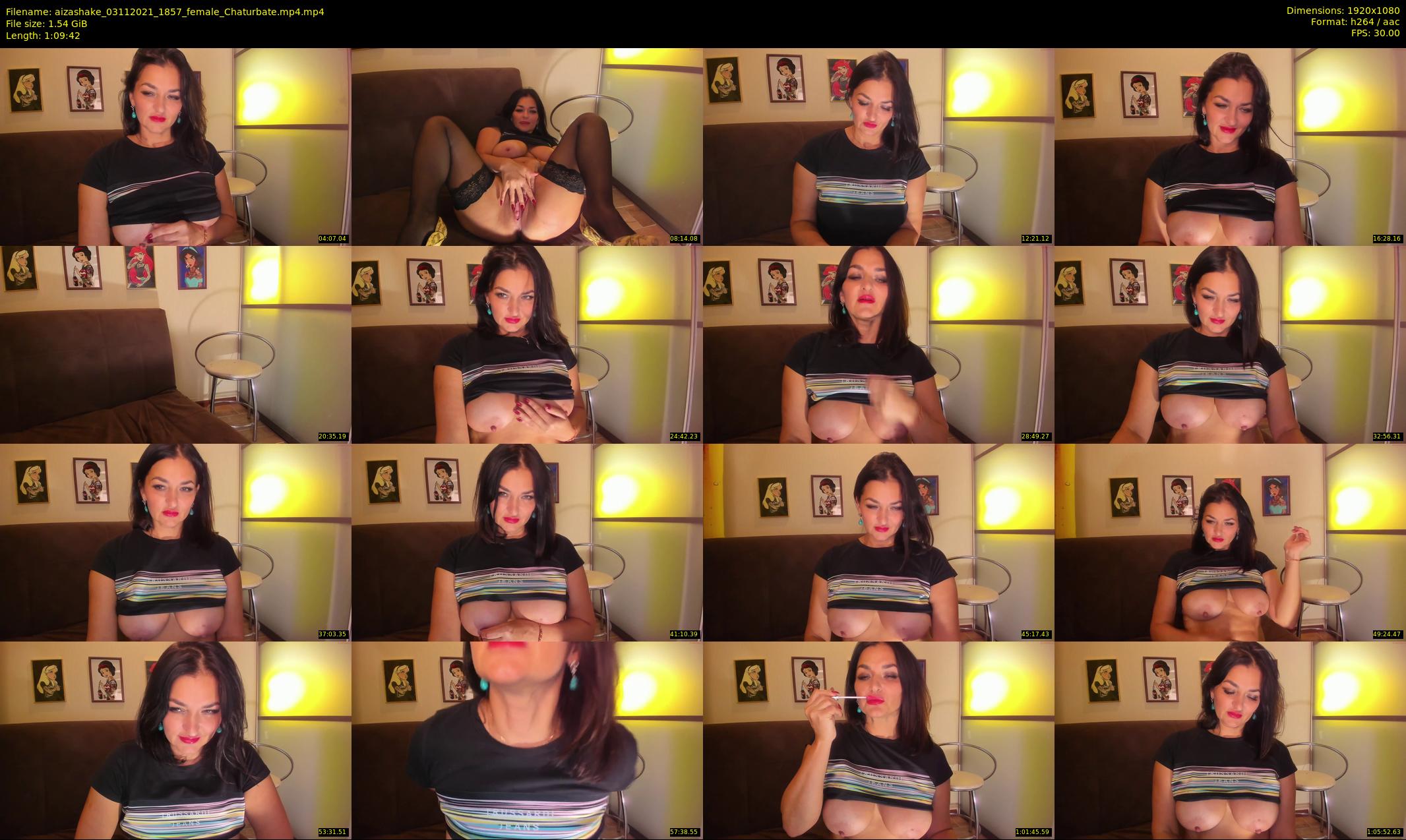 aizashake — 70 minute Chaturbate female cam show recording, 1080p, Nov 3, 2021