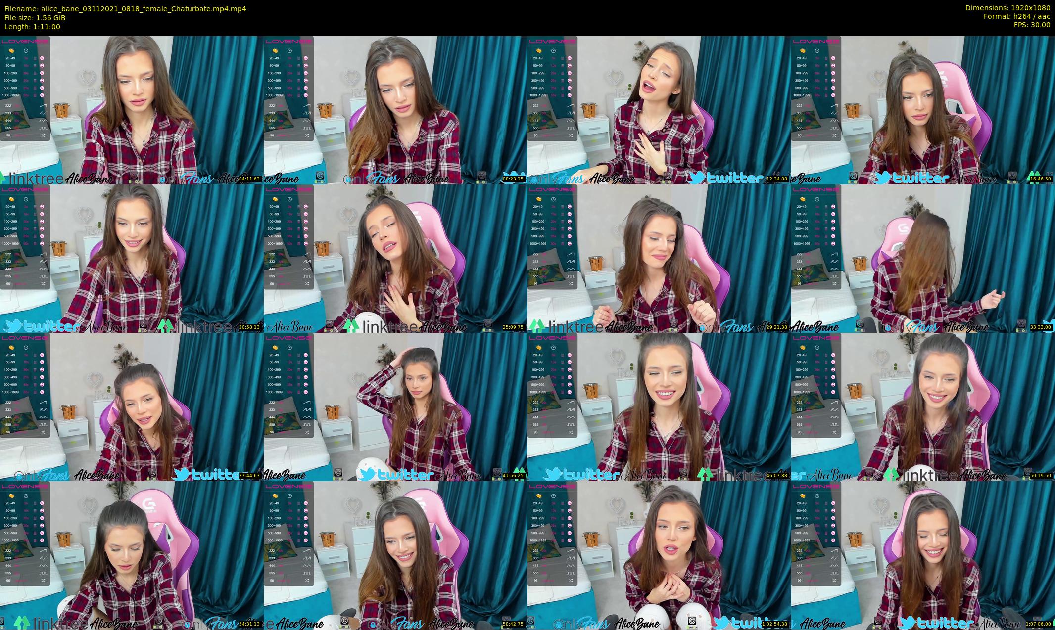 alice_bane — 71 minute Chaturbate female cam show recording, 1080p, Nov 3, 2021