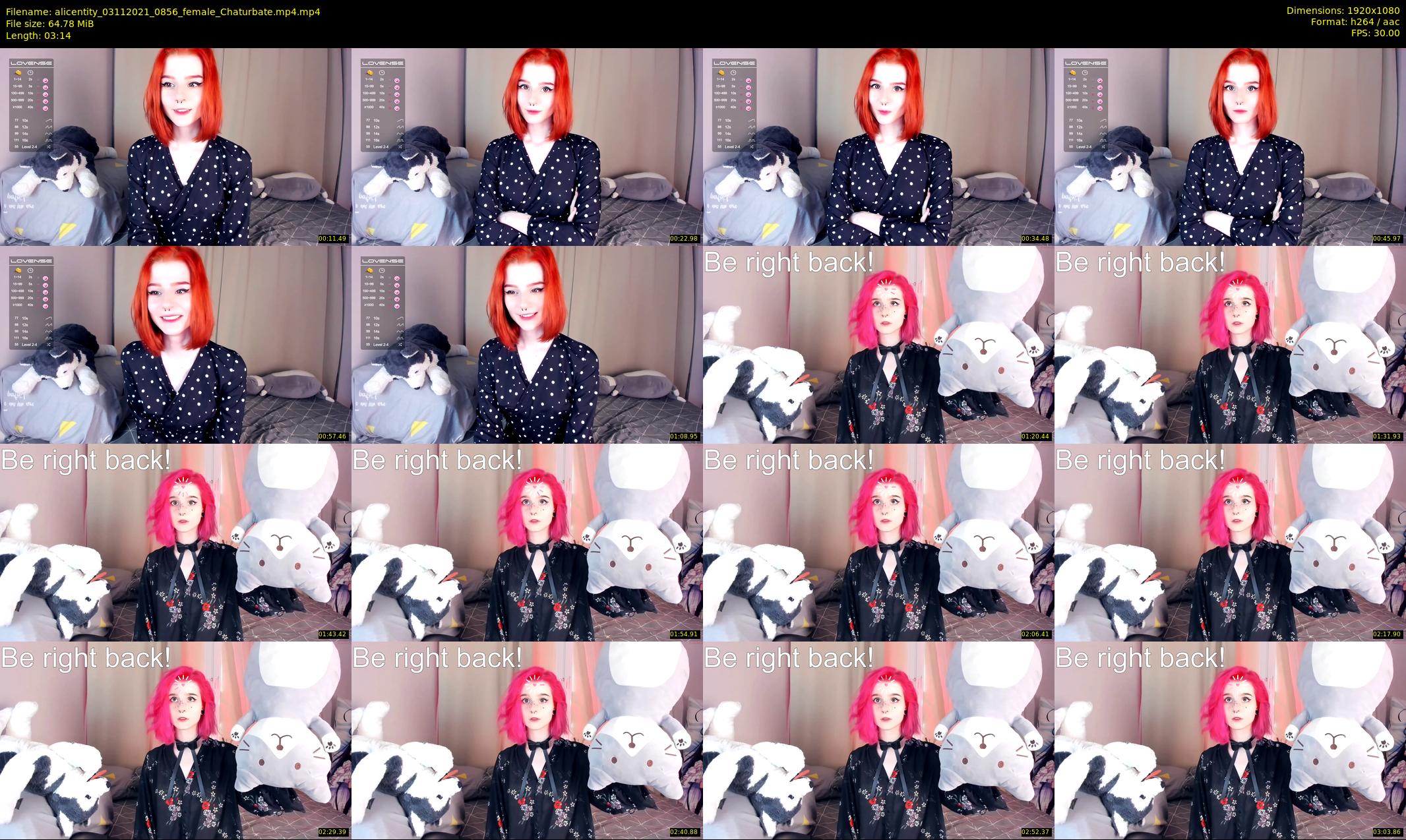 alicentity — 4 minute Chaturbate female cam show recording, 1080p, Nov 3, 2021