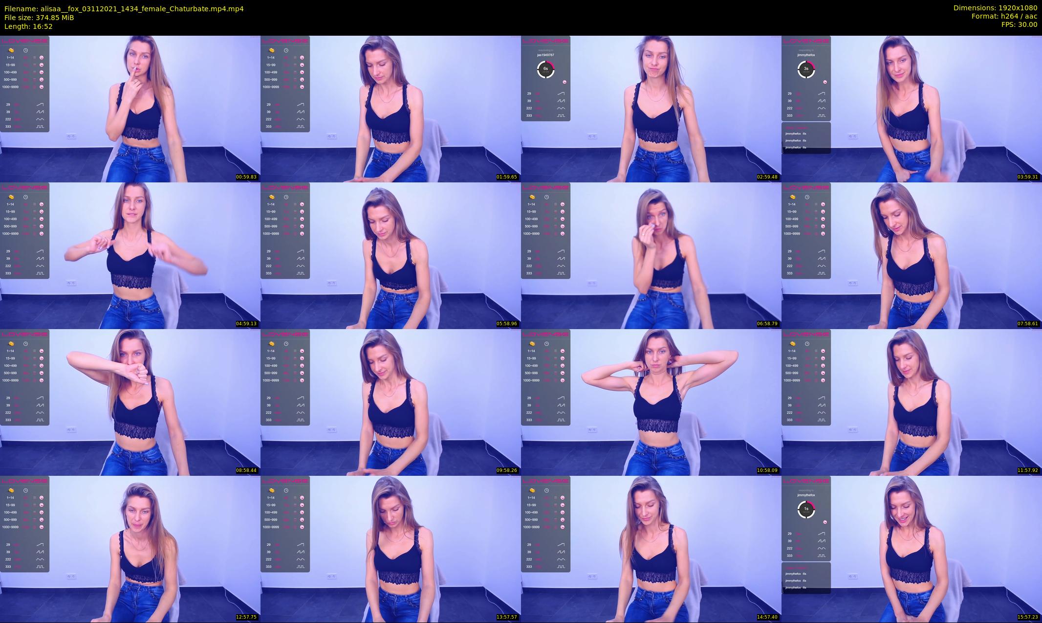 alisaa__fox — 17 minute Chaturbate female cam show recording, 1080p, Nov 3, 2021