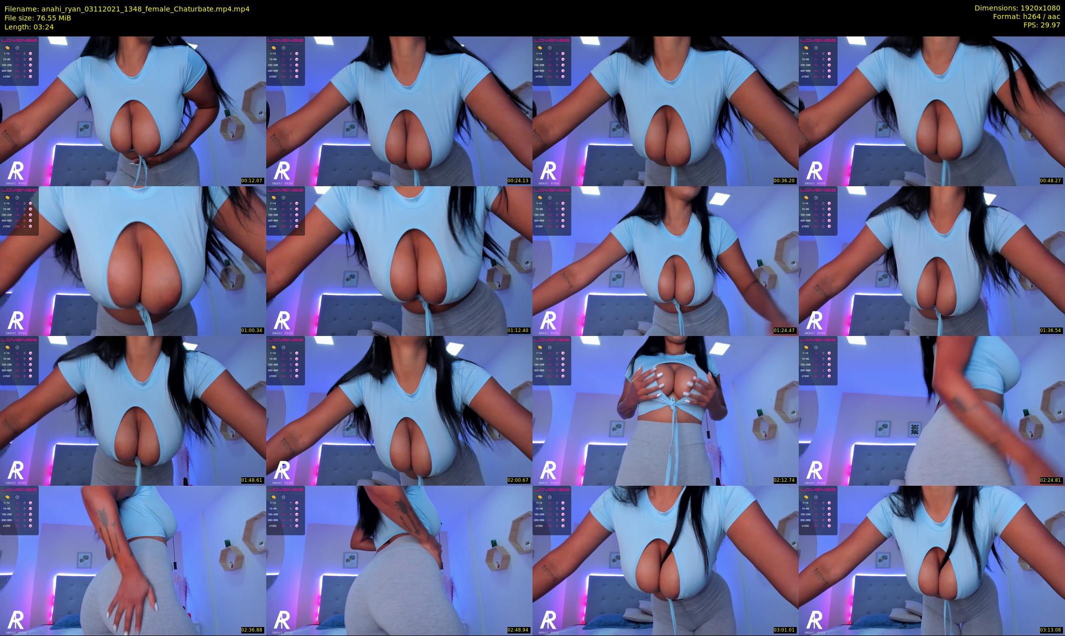 anahi_ryan — 4 minute Chaturbate female cam show recording, 1080p, Nov 3, 2021
