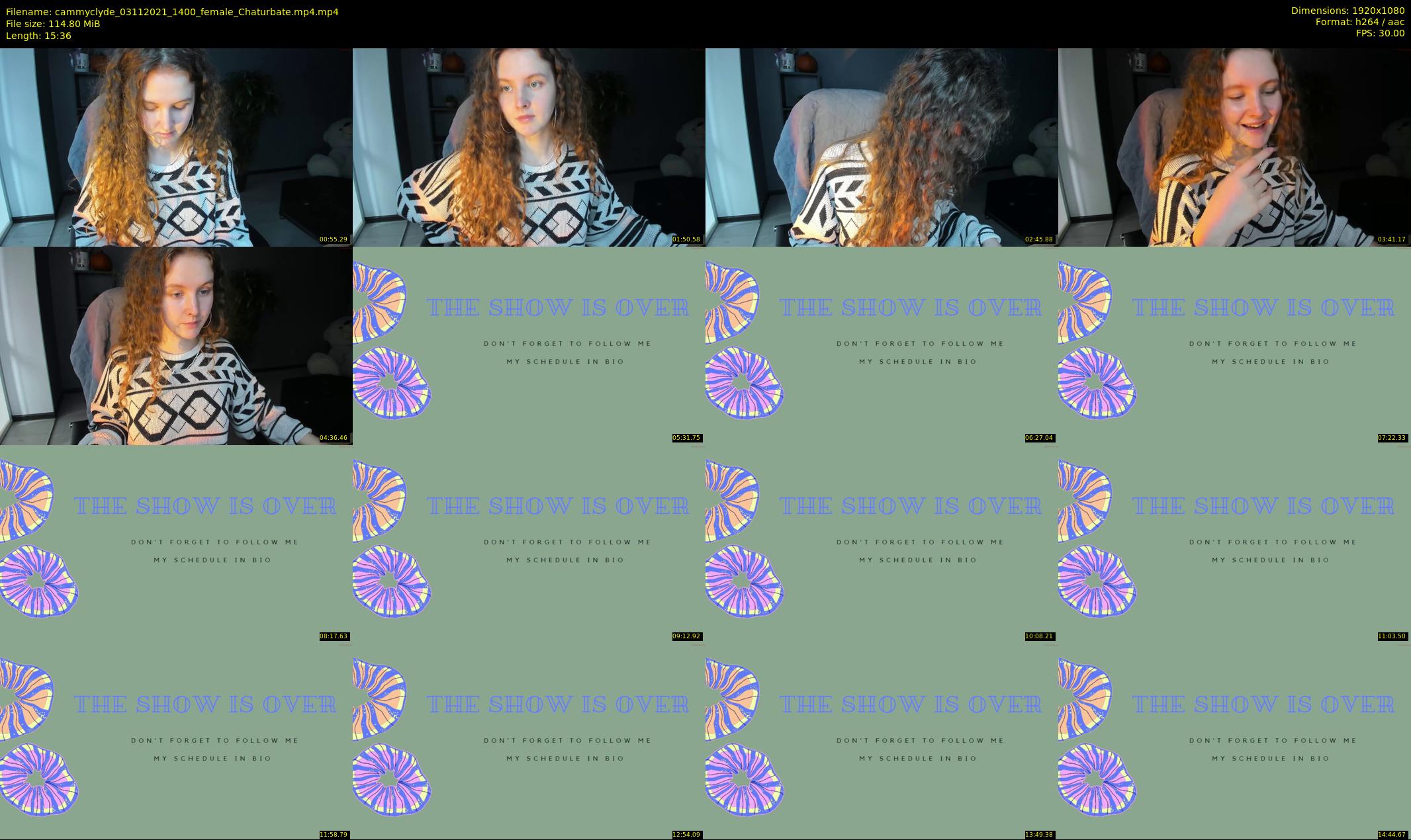 cammyclyde — 16 minute Chaturbate female cam show recording, 1080p, Nov 3, 2021