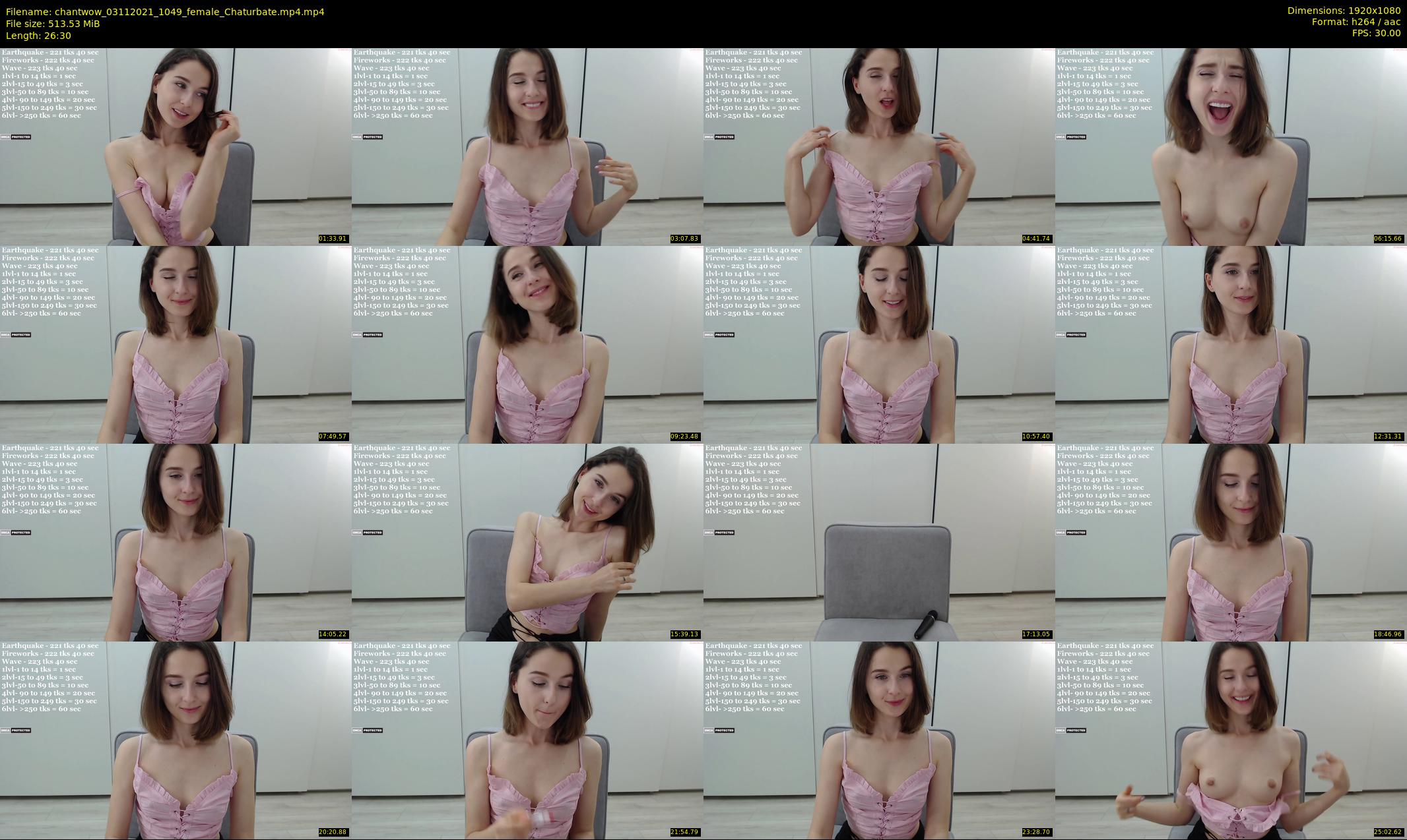 chantwow — 27 minute Chaturbate female cam show recording, 1080p, Nov 3, 2021