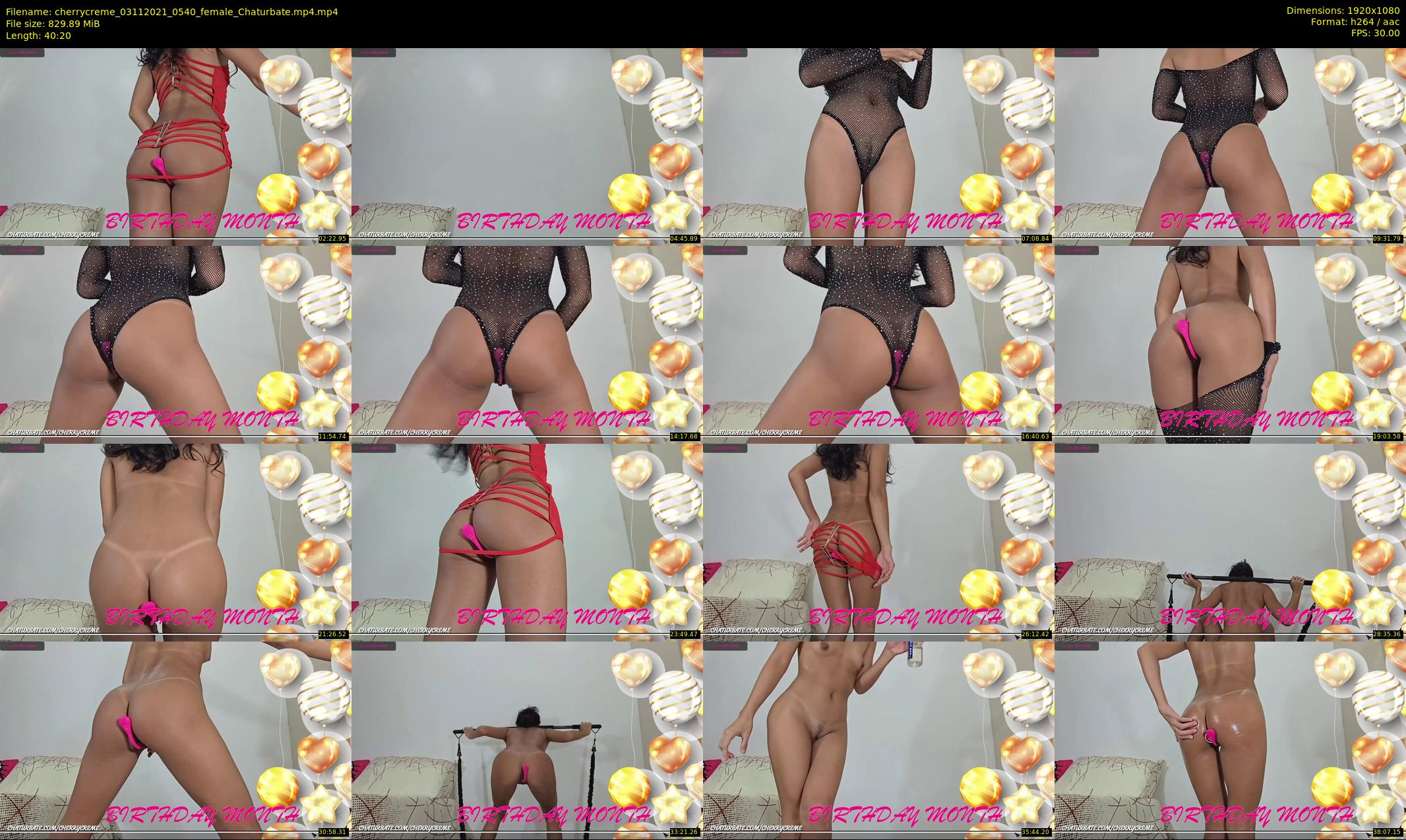 cherrycreme — 41 minute Chaturbate female cam show recording, 1080p, Nov 3, 2021