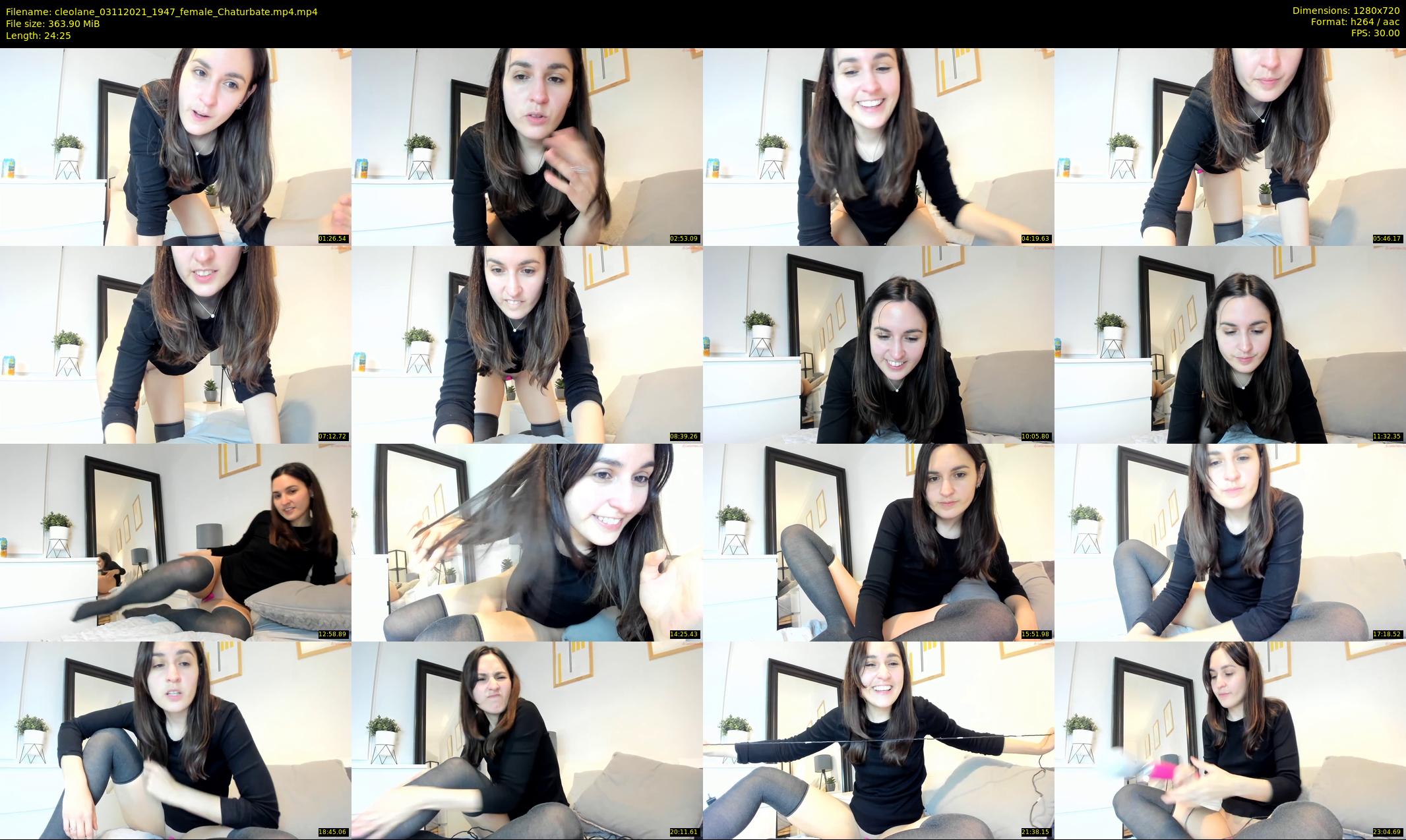 cleolane — 25 minute Chaturbate female cam show recording, 720p, Nov 3, 2021
