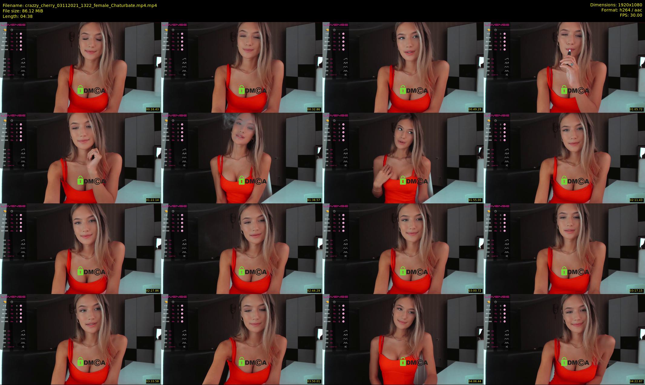 crazzy_cherry — 5 minute Chaturbate female cam show recording, 1080p, Nov 3, 2021