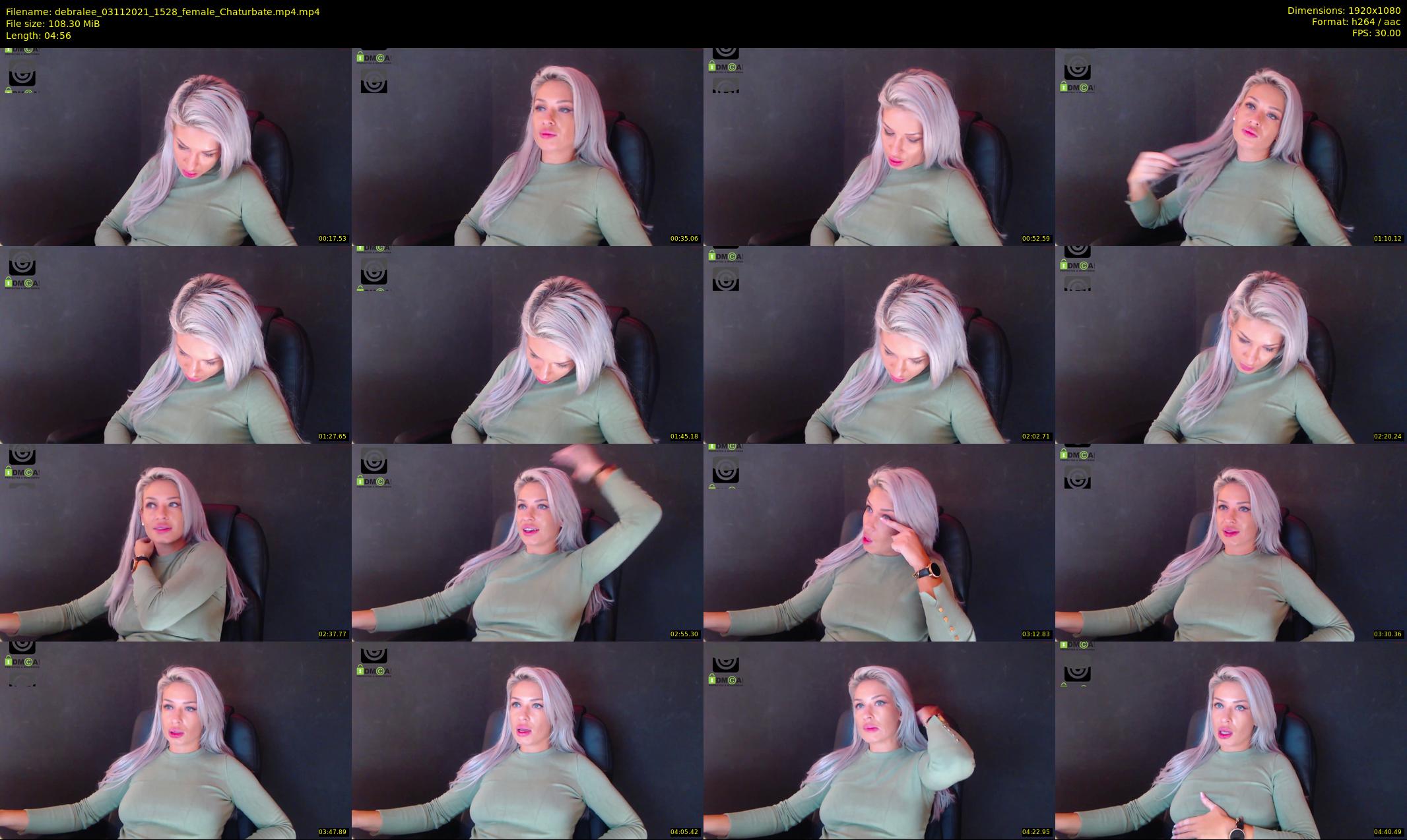 debralee — 5 minute Chaturbate female cam show recording, 1080p, Nov 3, 2021