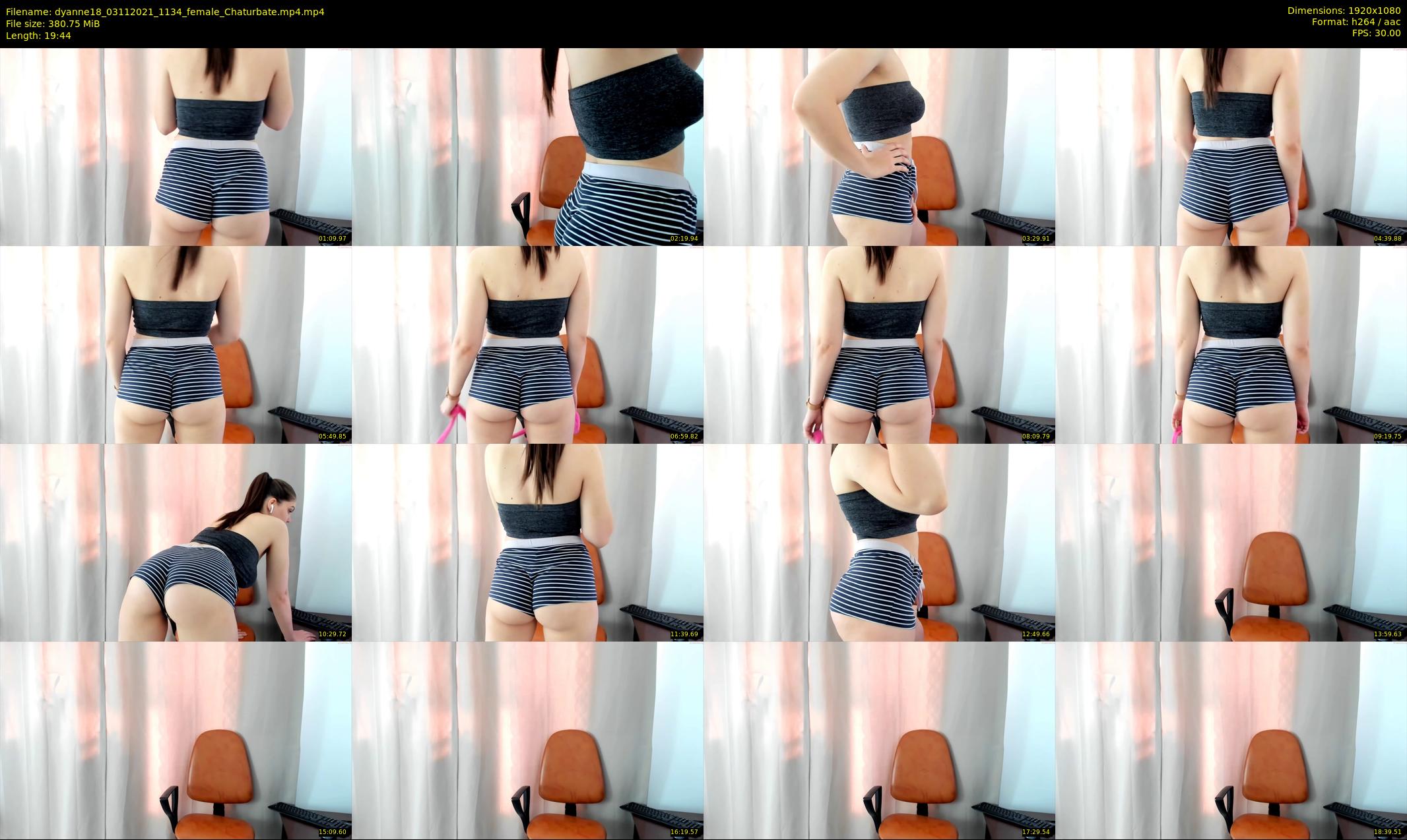dyanne18 — 20 minute Chaturbate female cam show recording, 1080p, Nov 3, 2021