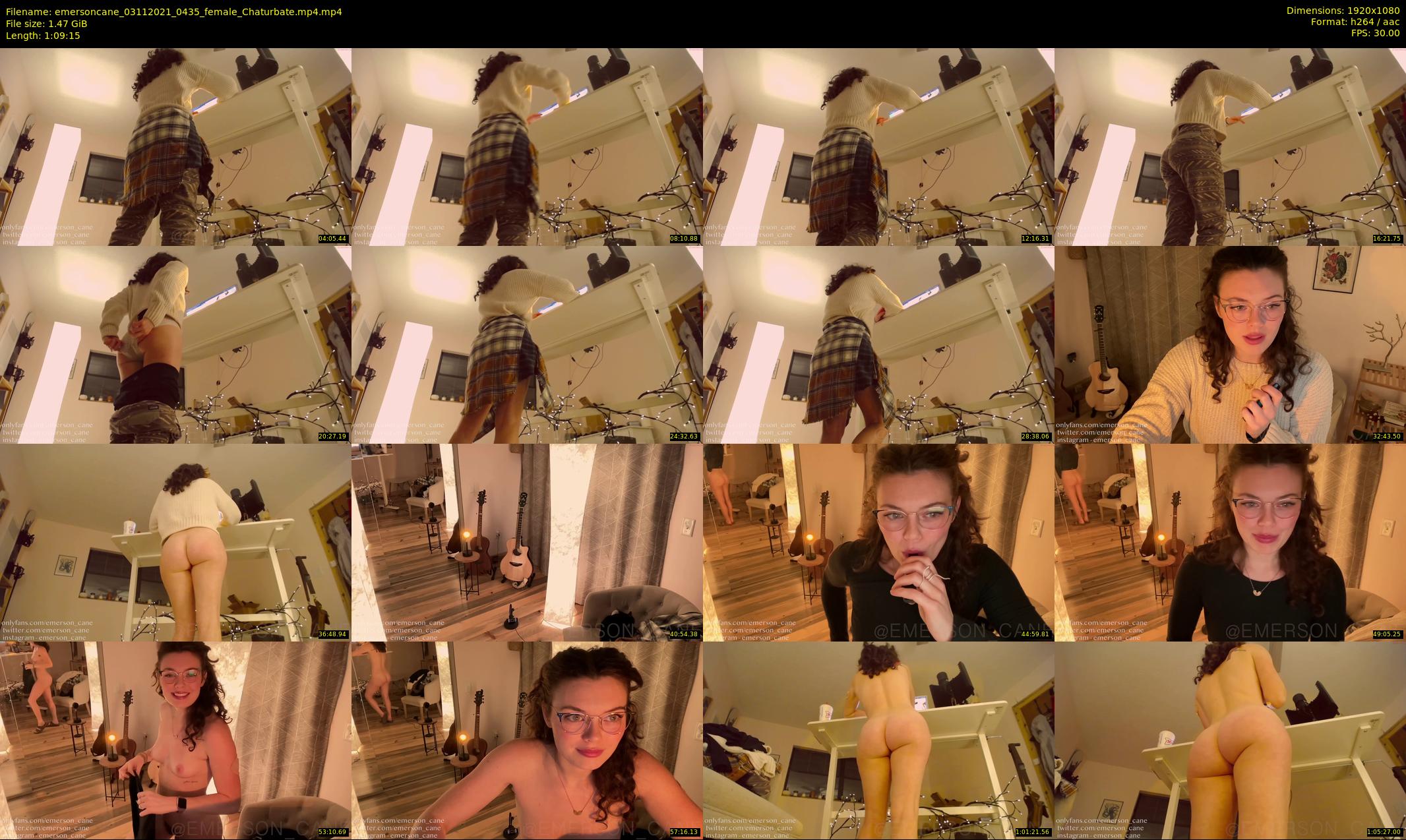 emersoncane — 70 minute Chaturbate female cam show recording, 1080p, Nov 3, 2021