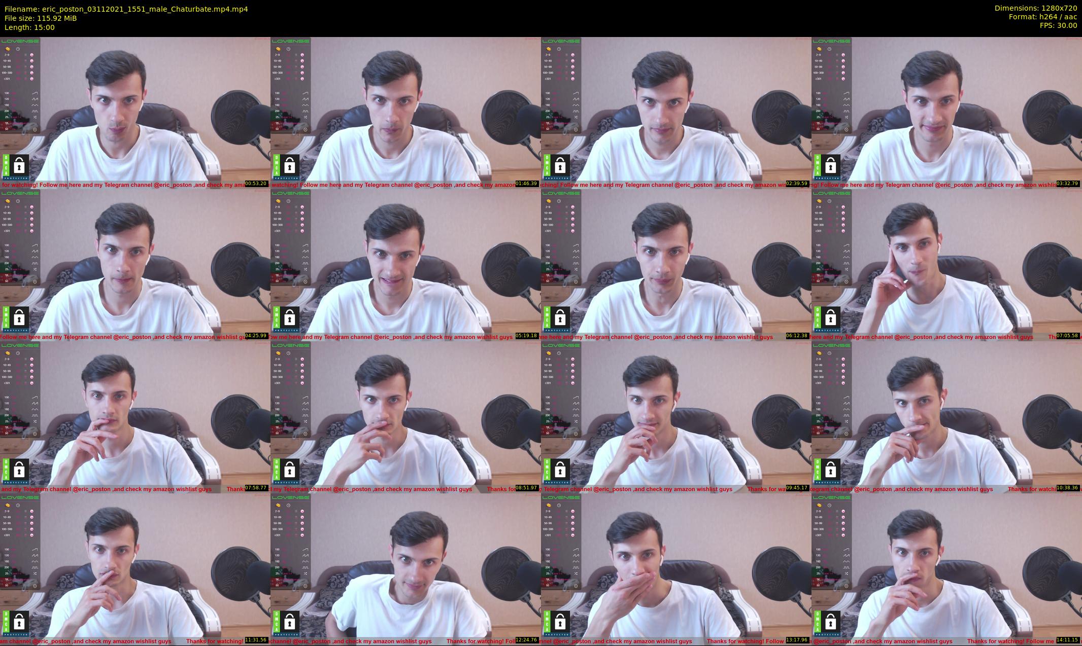 eric_poston — 15 minute Chaturbate male cam show recording, 720p, Nov 3, 2021