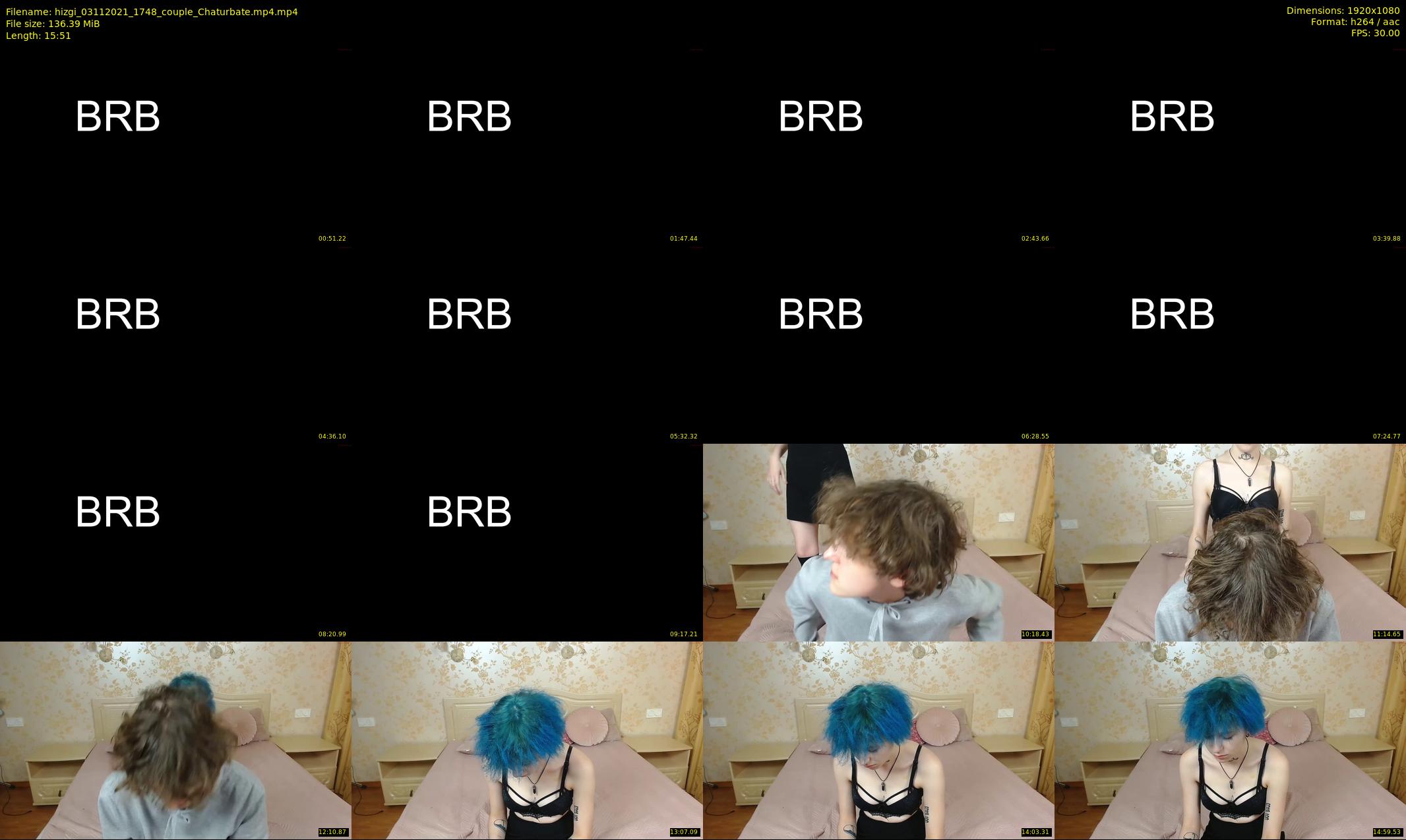 hizgi — 16 minute Chaturbate couple cam show recording, 1080p, Nov 3, 2021