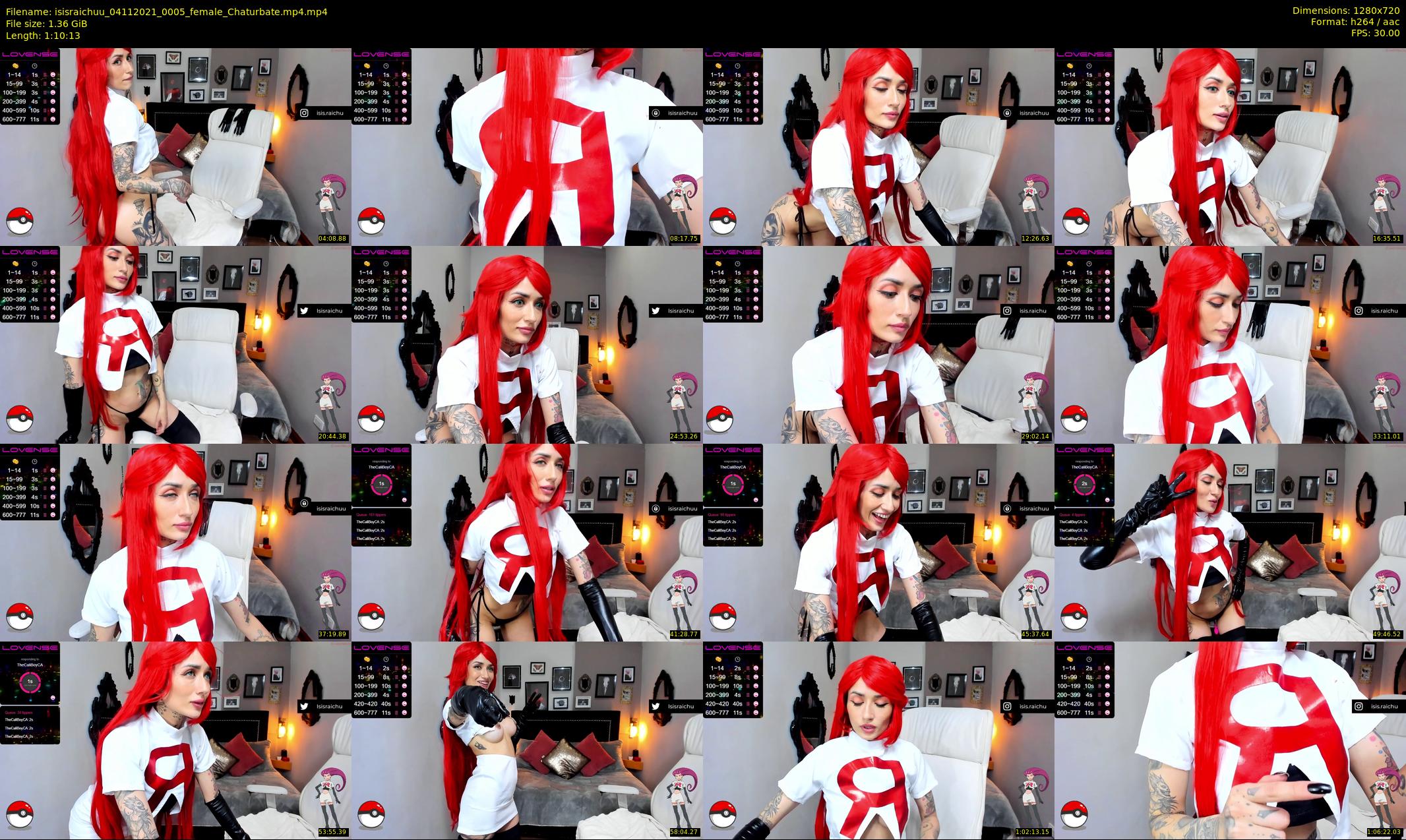 isisraichuu — 71 minute Chaturbate female cam show recording, 720p, Nov 4, 2021