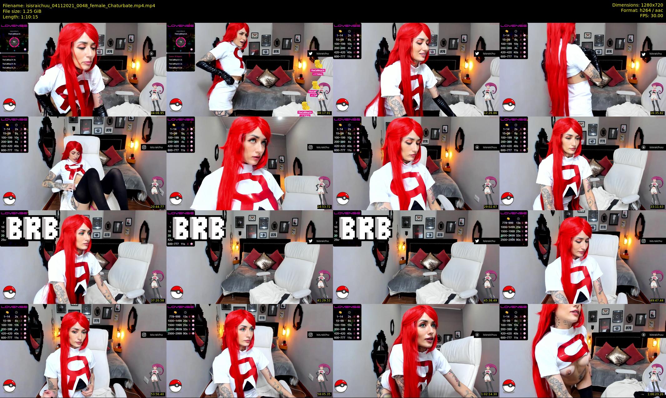 isisraichuu — 71 minute Chaturbate female cam show recording, 720p, Nov 4, 2021
