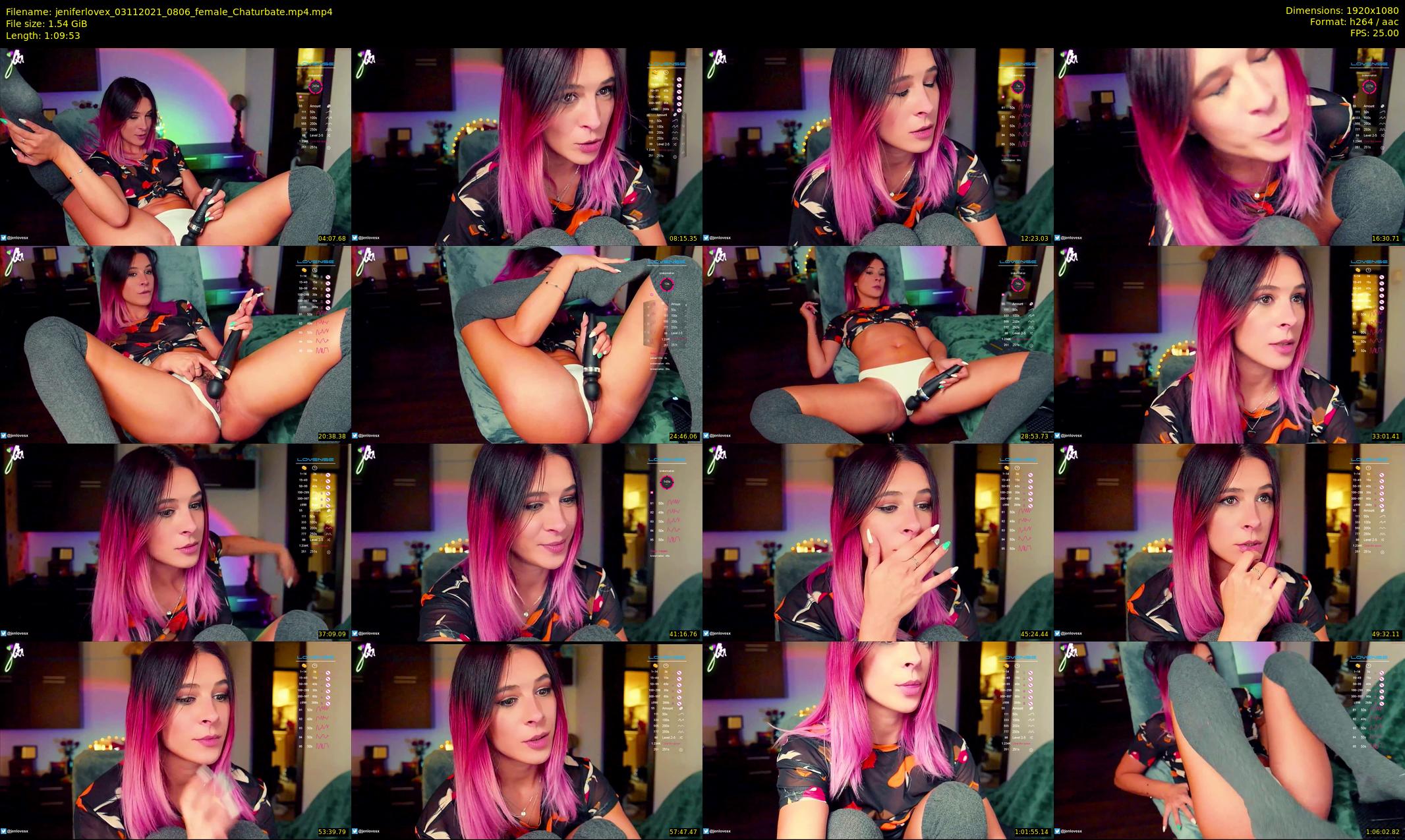 jeniferlovex — 70 minute Chaturbate female cam show recording, 1080p, Nov 3, 2021
