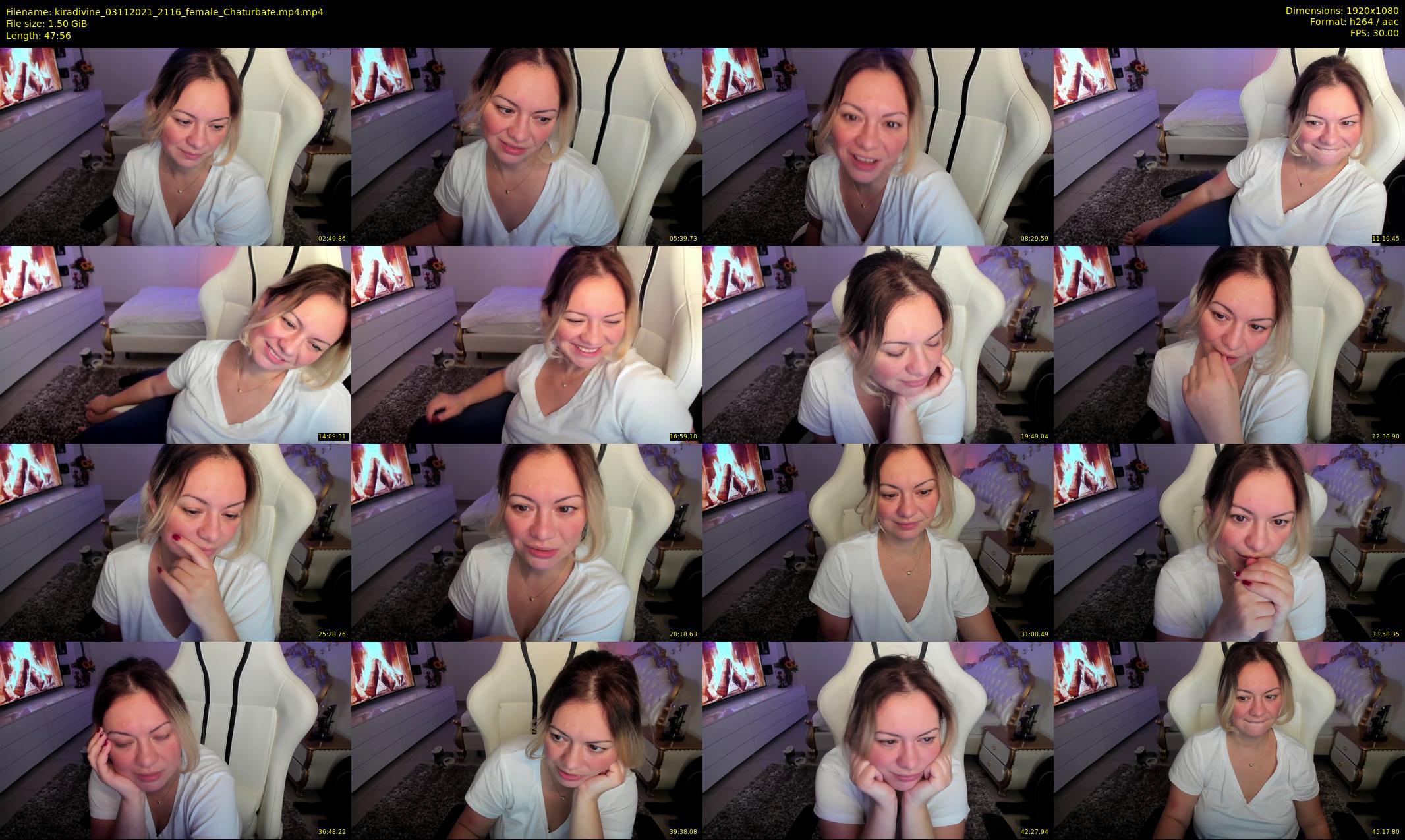 kiradivine — 48 minute Chaturbate female cam show recording, 1080p, Nov 3, 2021