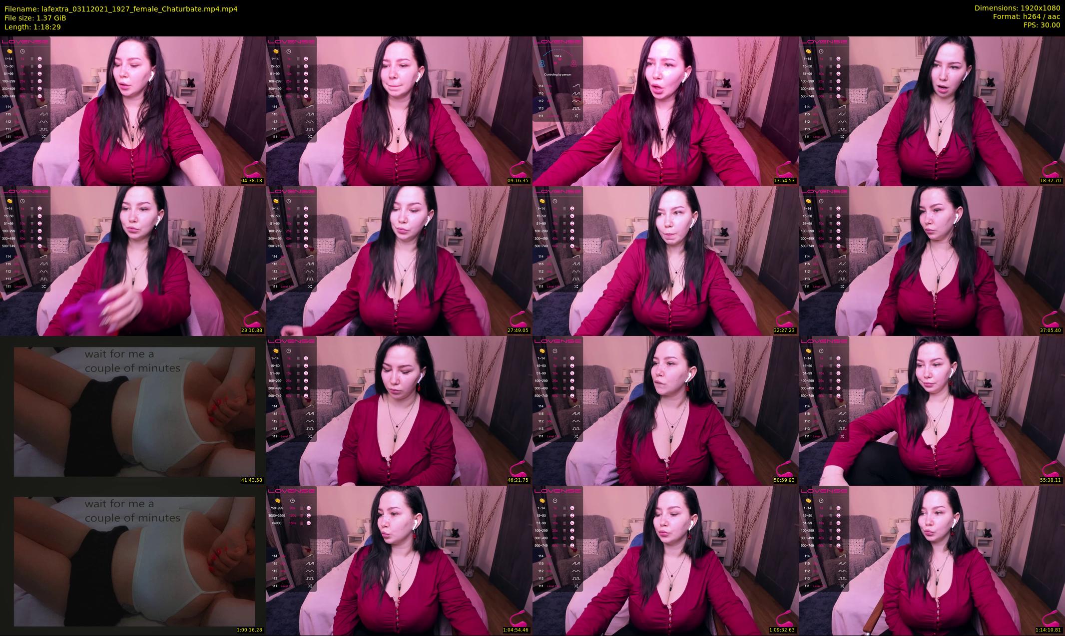 lafextra — 79 minute Chaturbate female cam show recording, 1080p, Nov 3, 2021