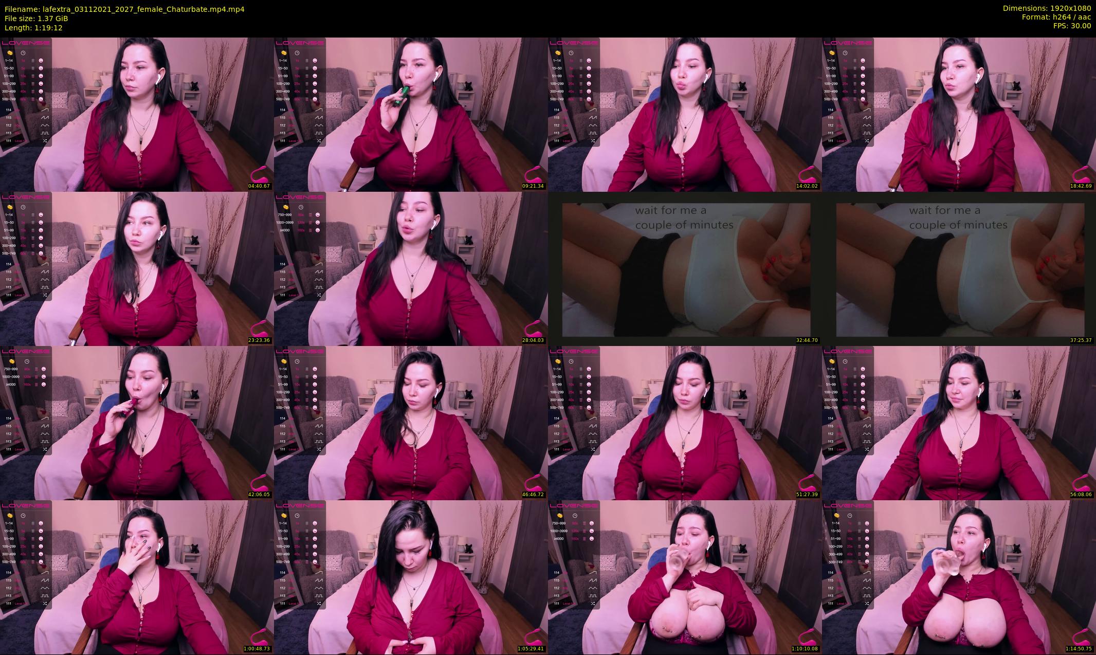 lafextra — 80 minute Chaturbate female cam show recording, 1080p, Nov 3, 2021