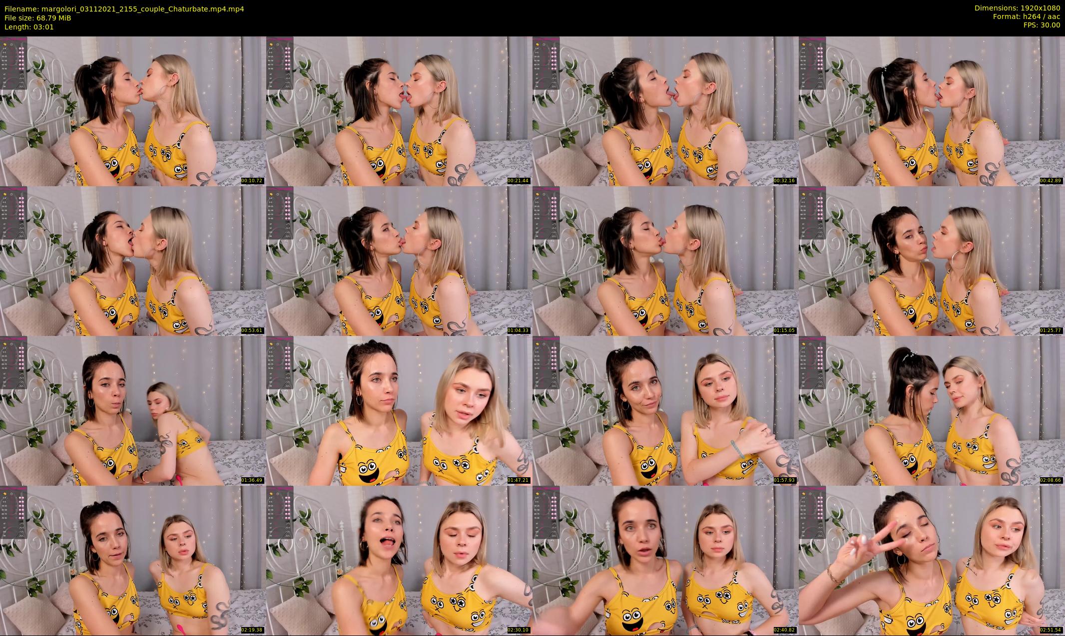 margolori — 4 minute Chaturbate couple cam show recording, 1080p, Nov 3, 2021