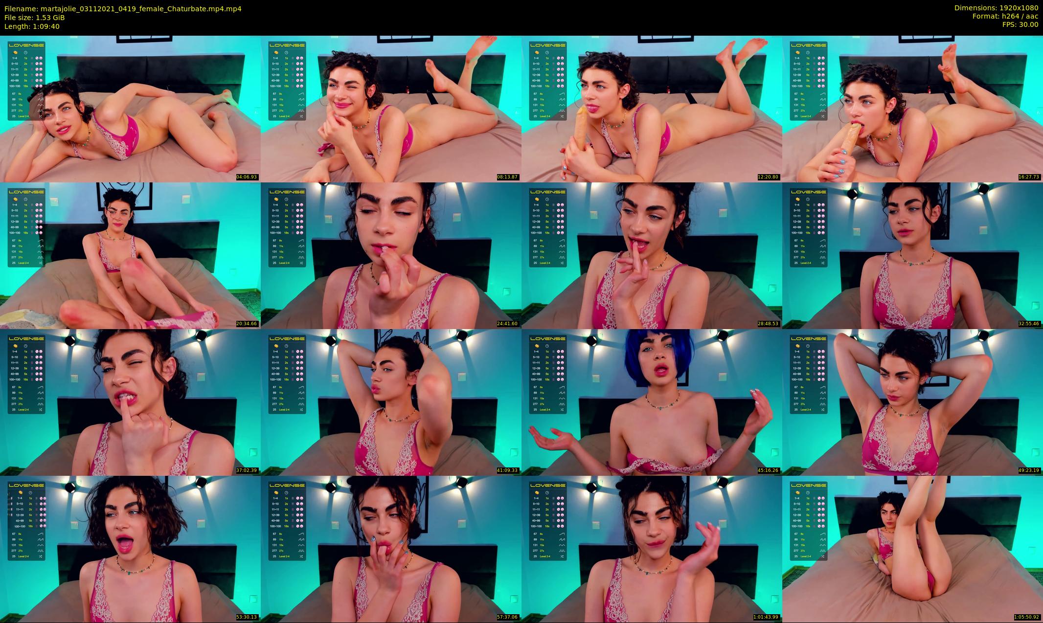 martajolie — 70 minute Chaturbate female cam show recording, 1080p, Nov 3, 2021