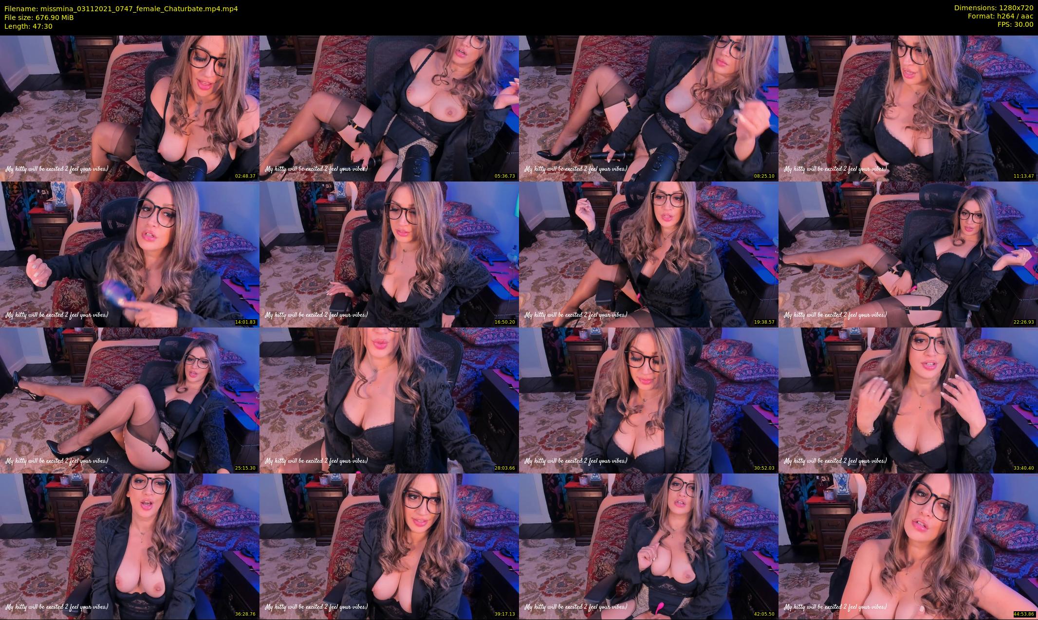 missmina — 48 minute Chaturbate female cam show recording, 720p, Nov 3, 2021