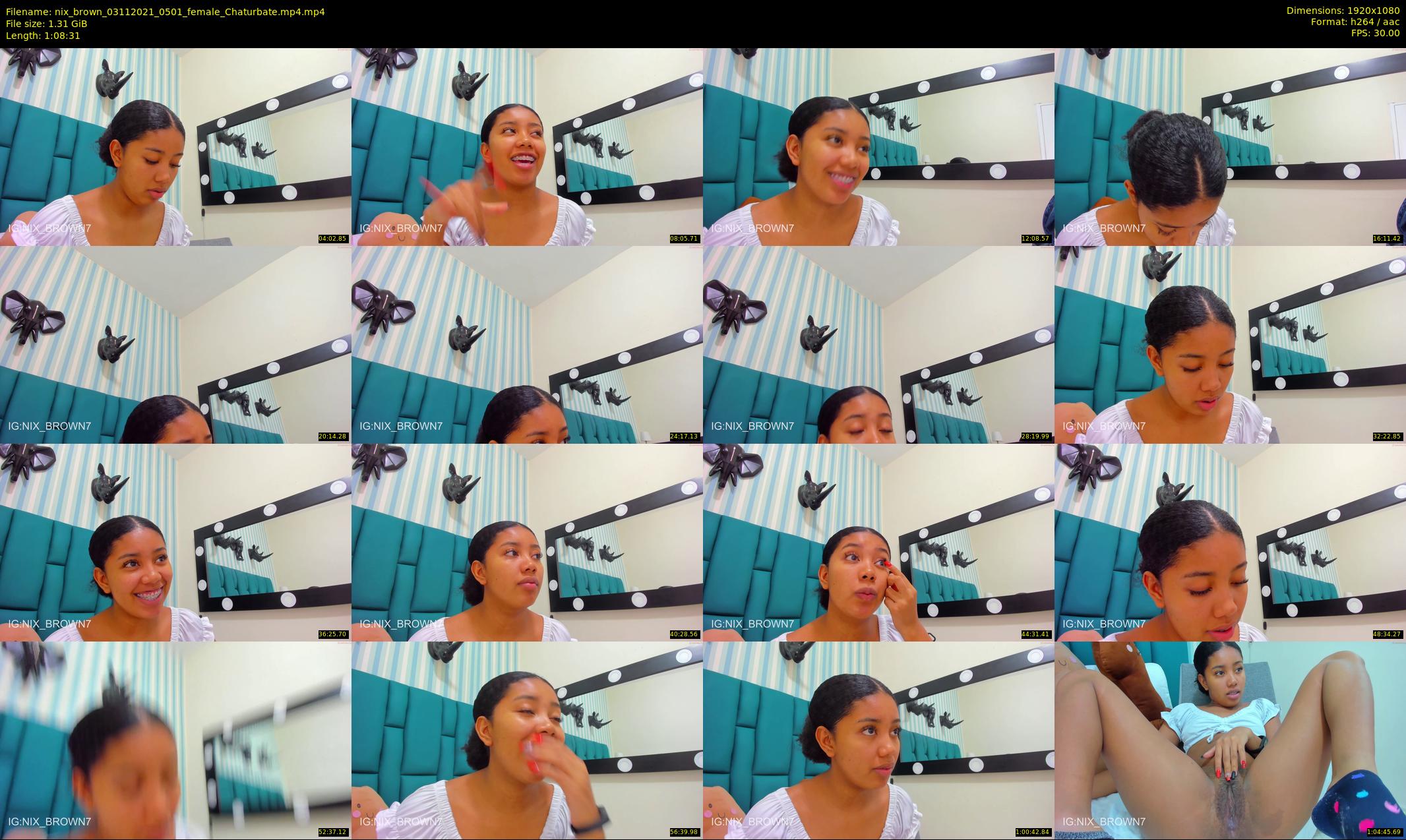nix_brown — 69 minute Chaturbate female cam show recording, 1080p, Nov 3, 2021