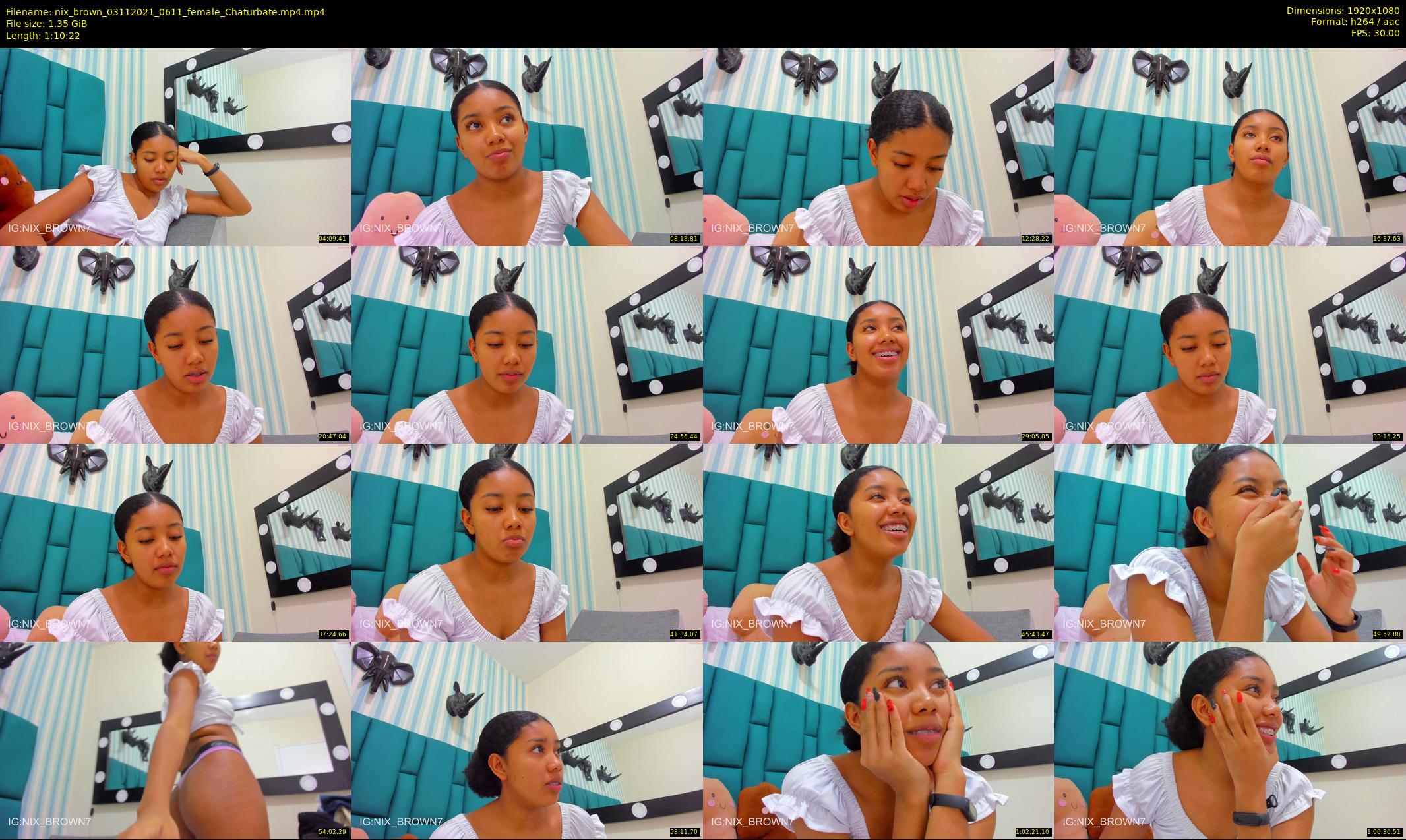 nix_brown — 71 minute Chaturbate female cam show recording, 1080p, Nov 3, 2021