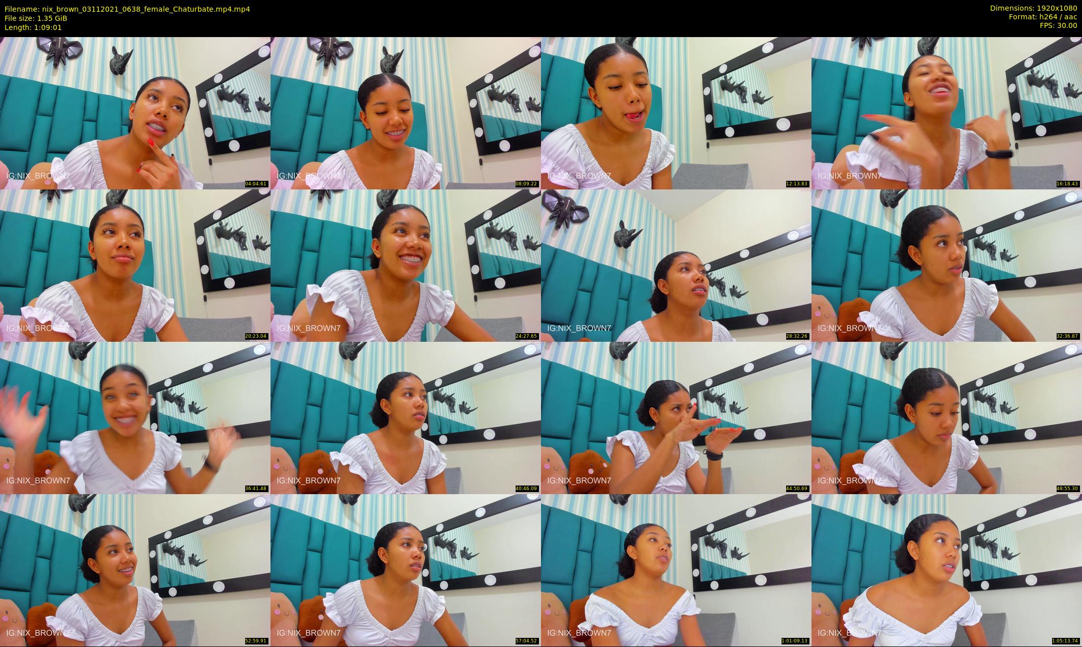 nix_brown — 70 minute Chaturbate female cam show recording, 1080p, Nov 3, 2021