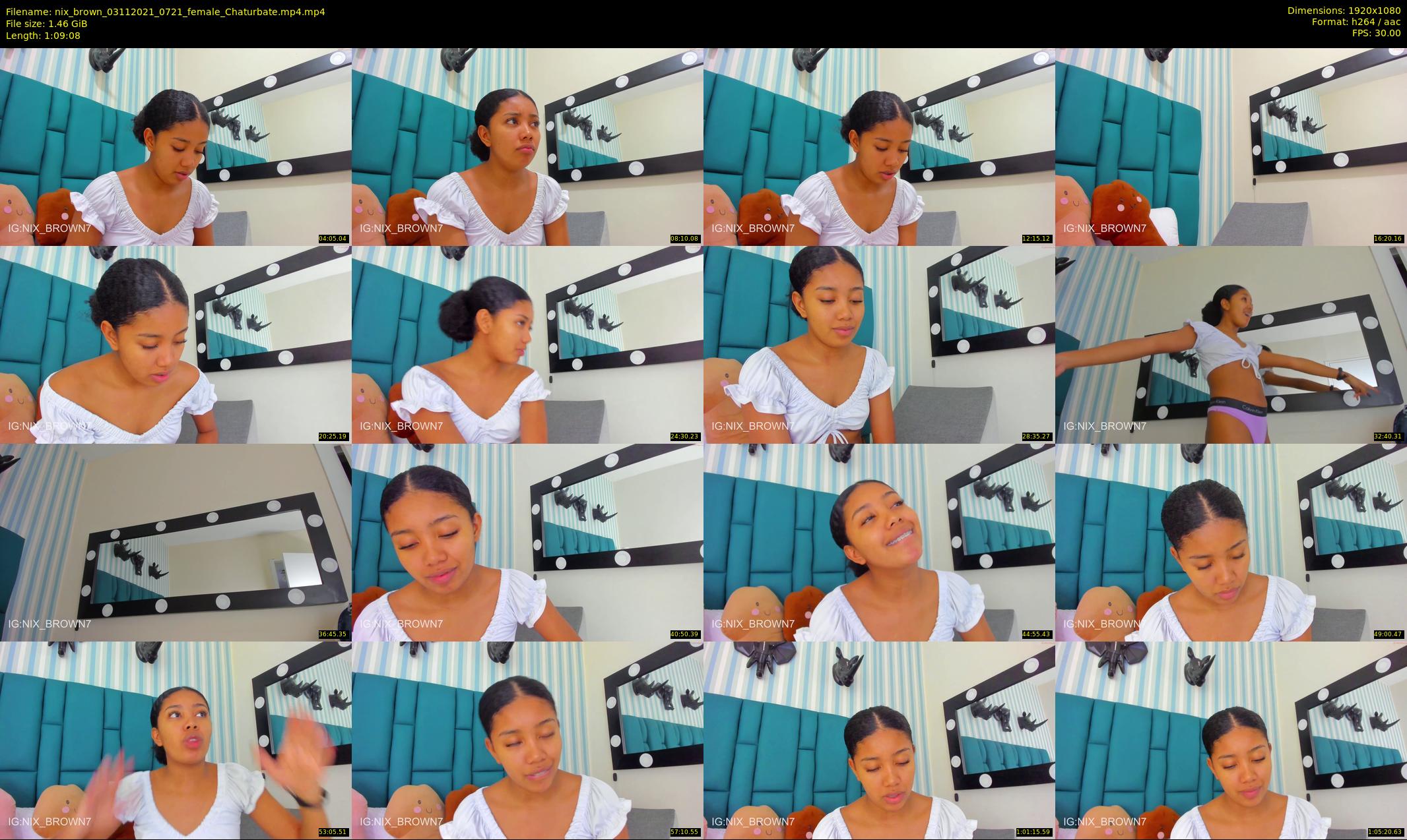 nix_brown — 70 minute Chaturbate female cam show recording, 1080p, Nov 3, 2021