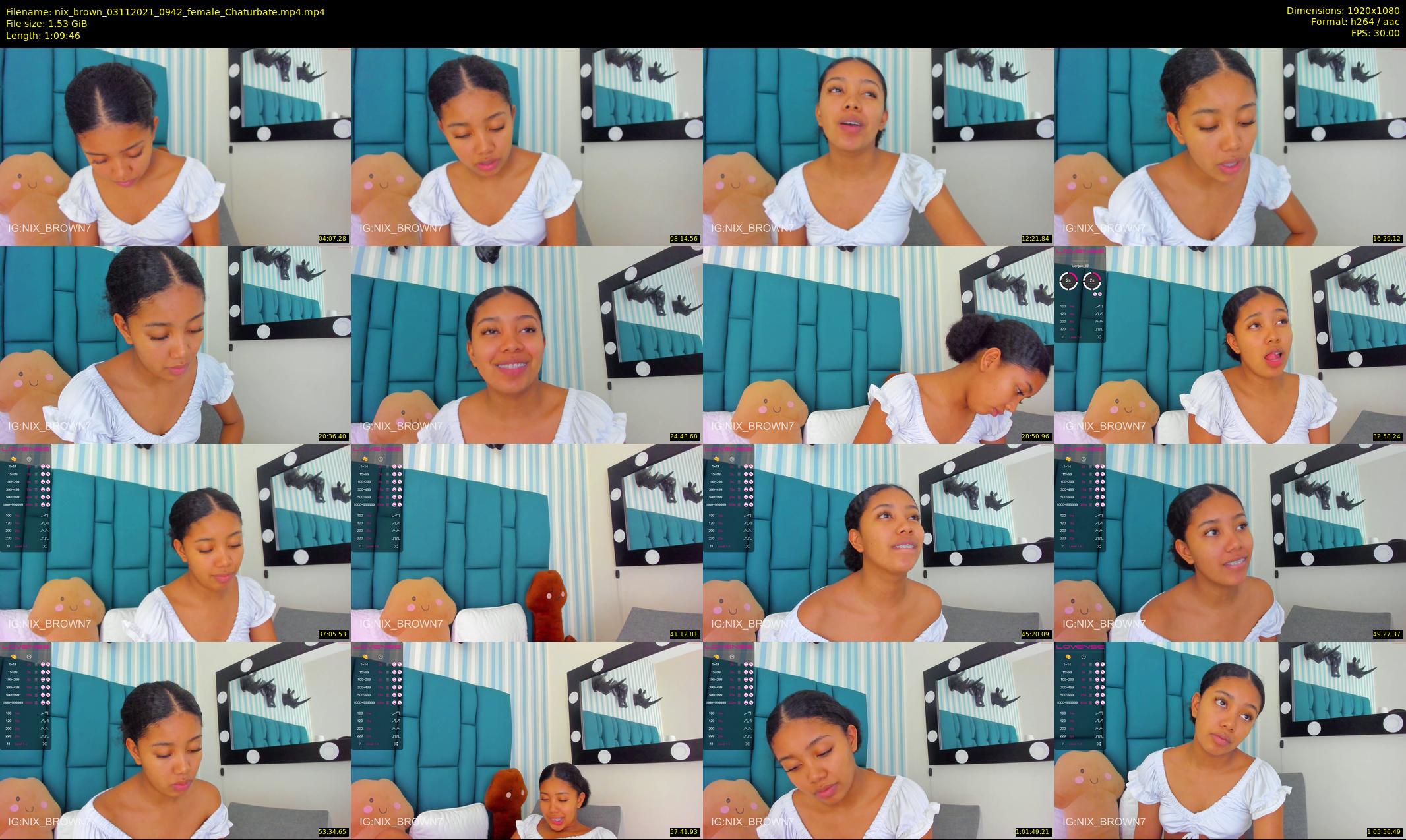 nix_brown — 70 minute Chaturbate female cam show recording, 1080p, Nov 3, 2021