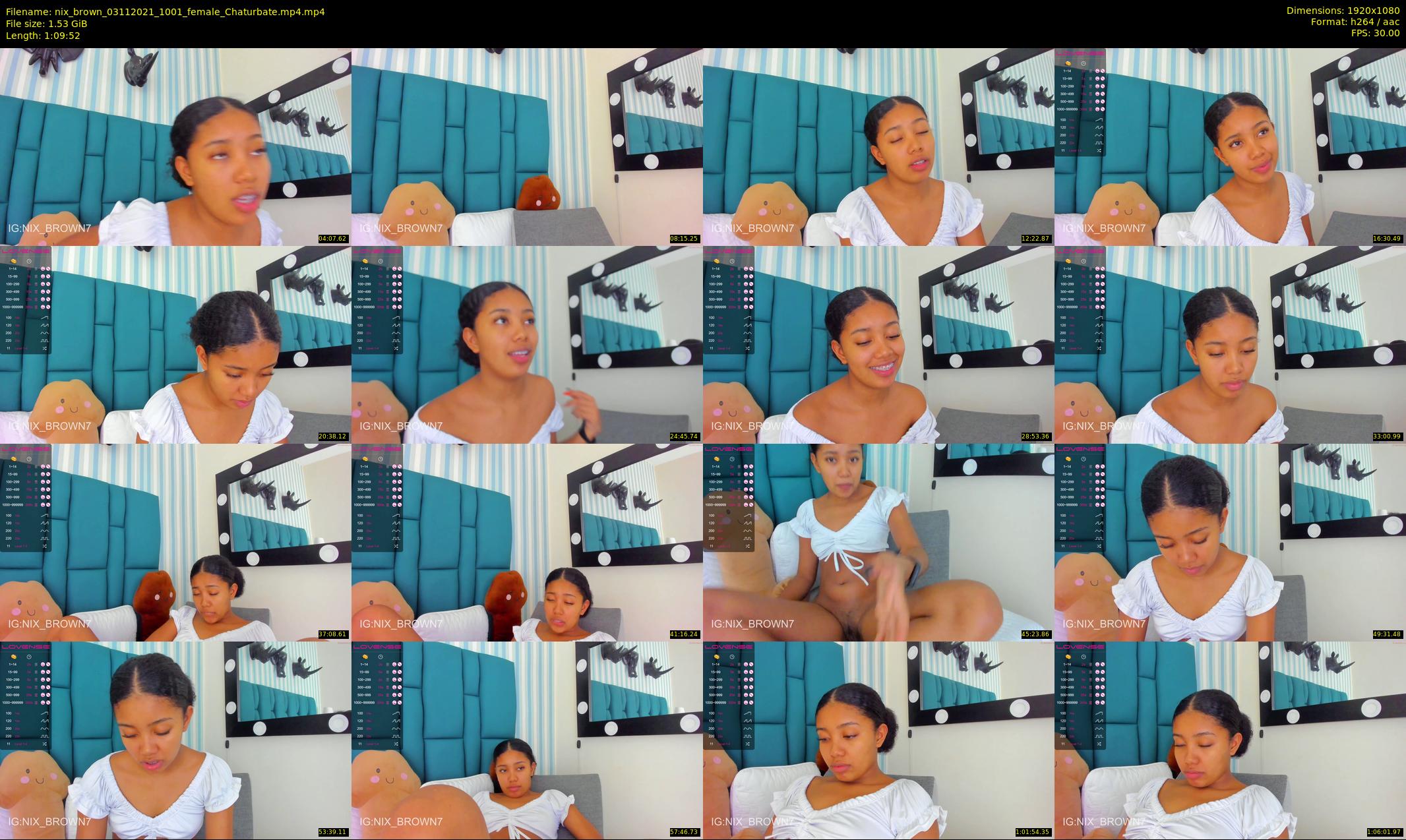 nix_brown — 70 minute Chaturbate female cam show recording, 1080p, Nov 3, 2021