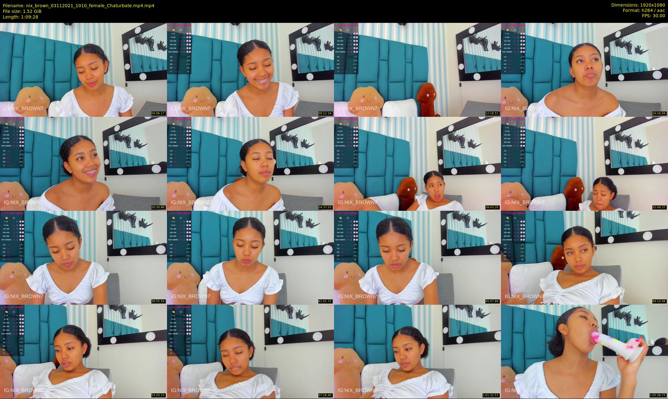 nix_brown — 70 minute Chaturbate female cam show recording, 1080p, Nov 3, 2021