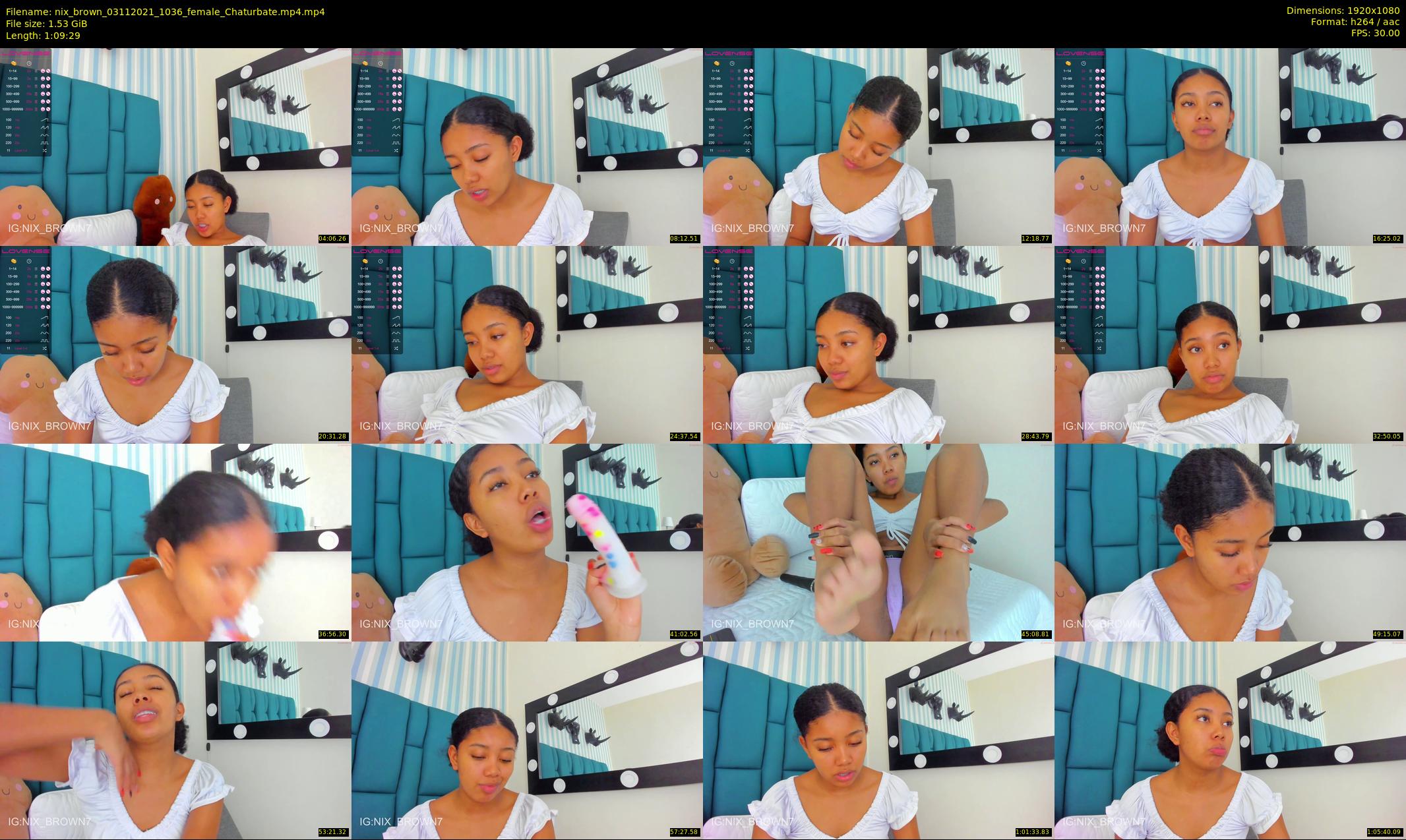 nix_brown — 70 minute Chaturbate female cam show recording, 1080p, Nov 3, 2021