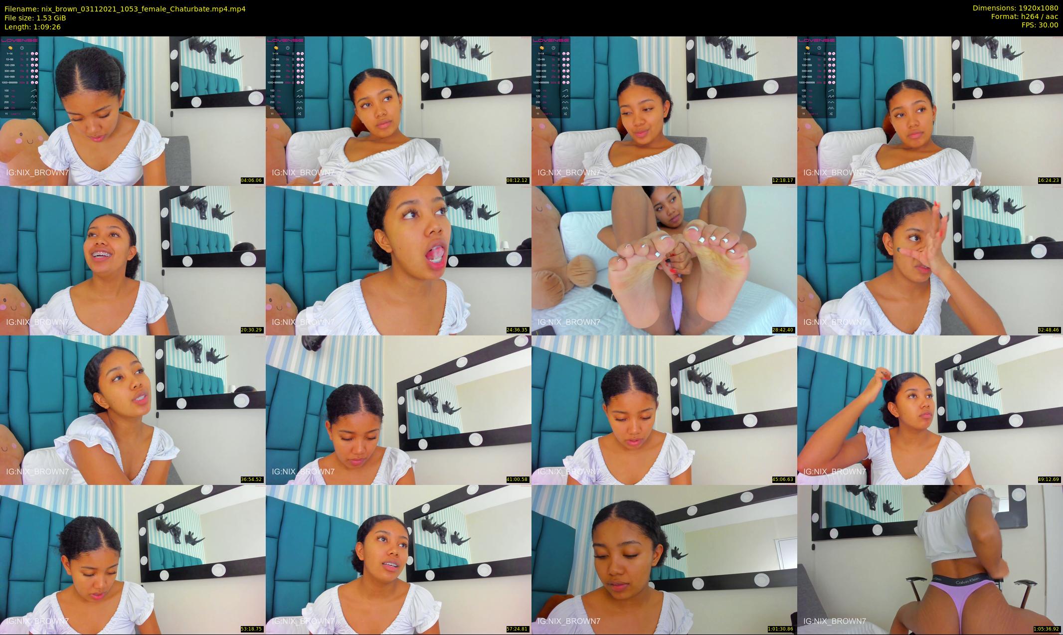 nix_brown — 70 minute Chaturbate female cam show recording, 1080p, Nov 3, 2021