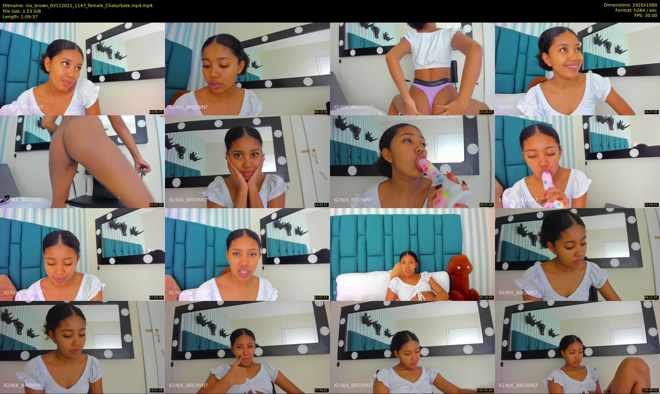 nix_brown — 70 minute Chaturbate female cam show recording, 1080p, Nov 3, 2021