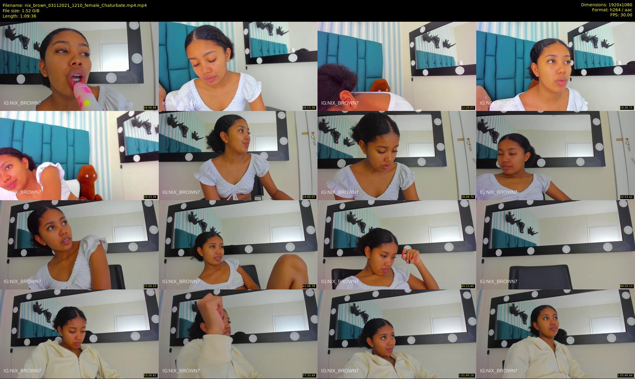 nix_brown — 70 minute Chaturbate female cam show recording, 1080p, Nov 3, 2021