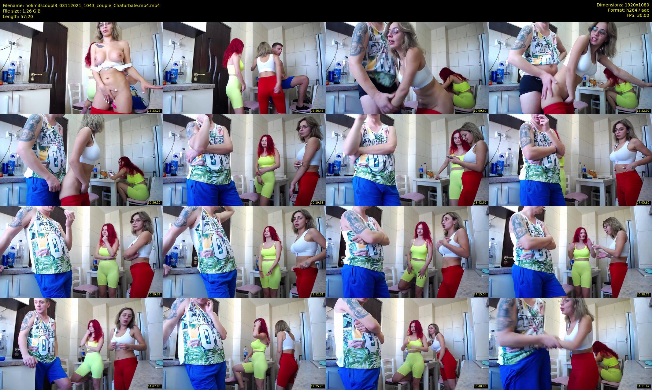 nolimitscoupl3 — 58 minute Chaturbate couple cam show recording, 1080p, Nov 3, 2021