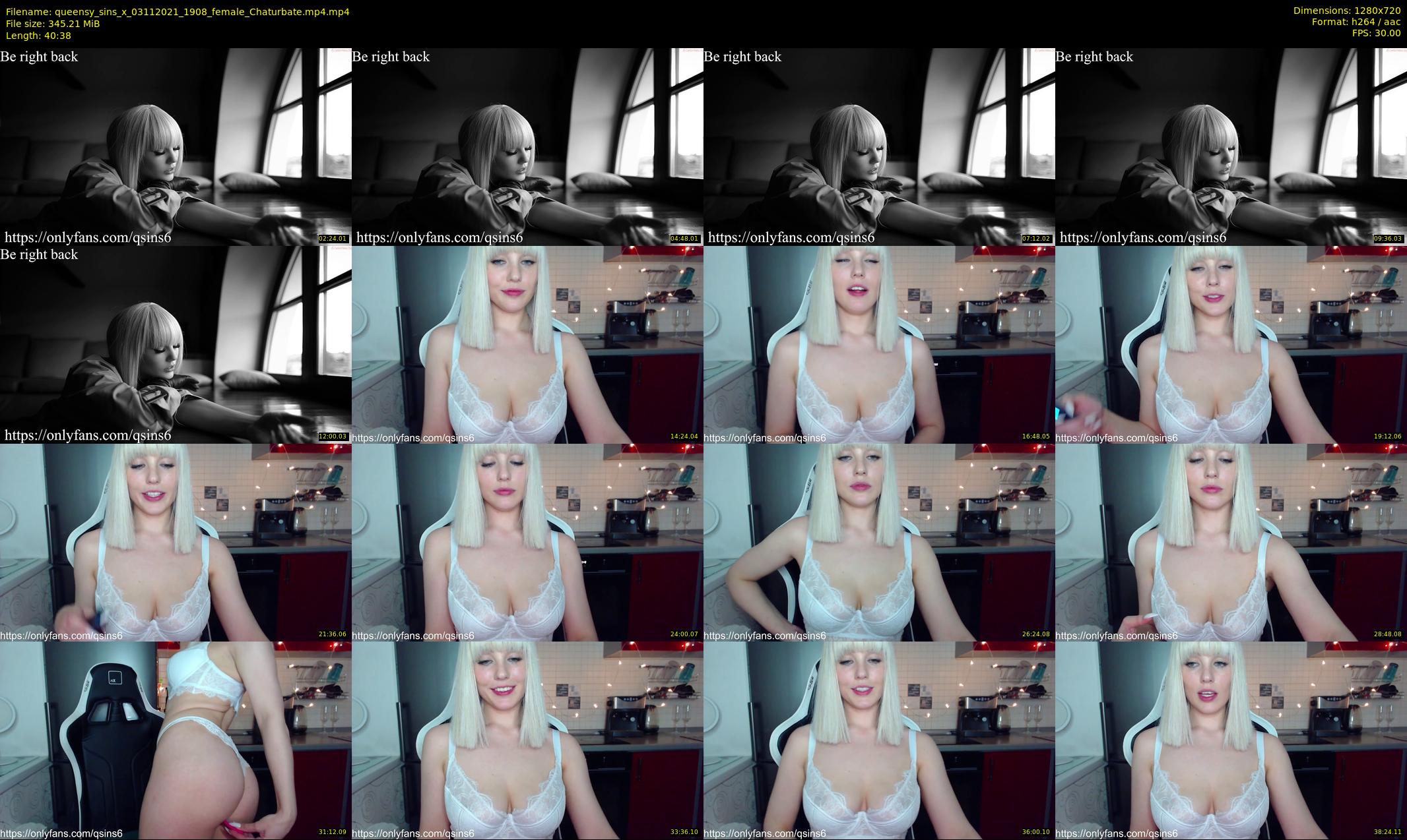 queensy_sins_x — 41 minute Chaturbate female cam show recording, 720p, Nov 3, 2021