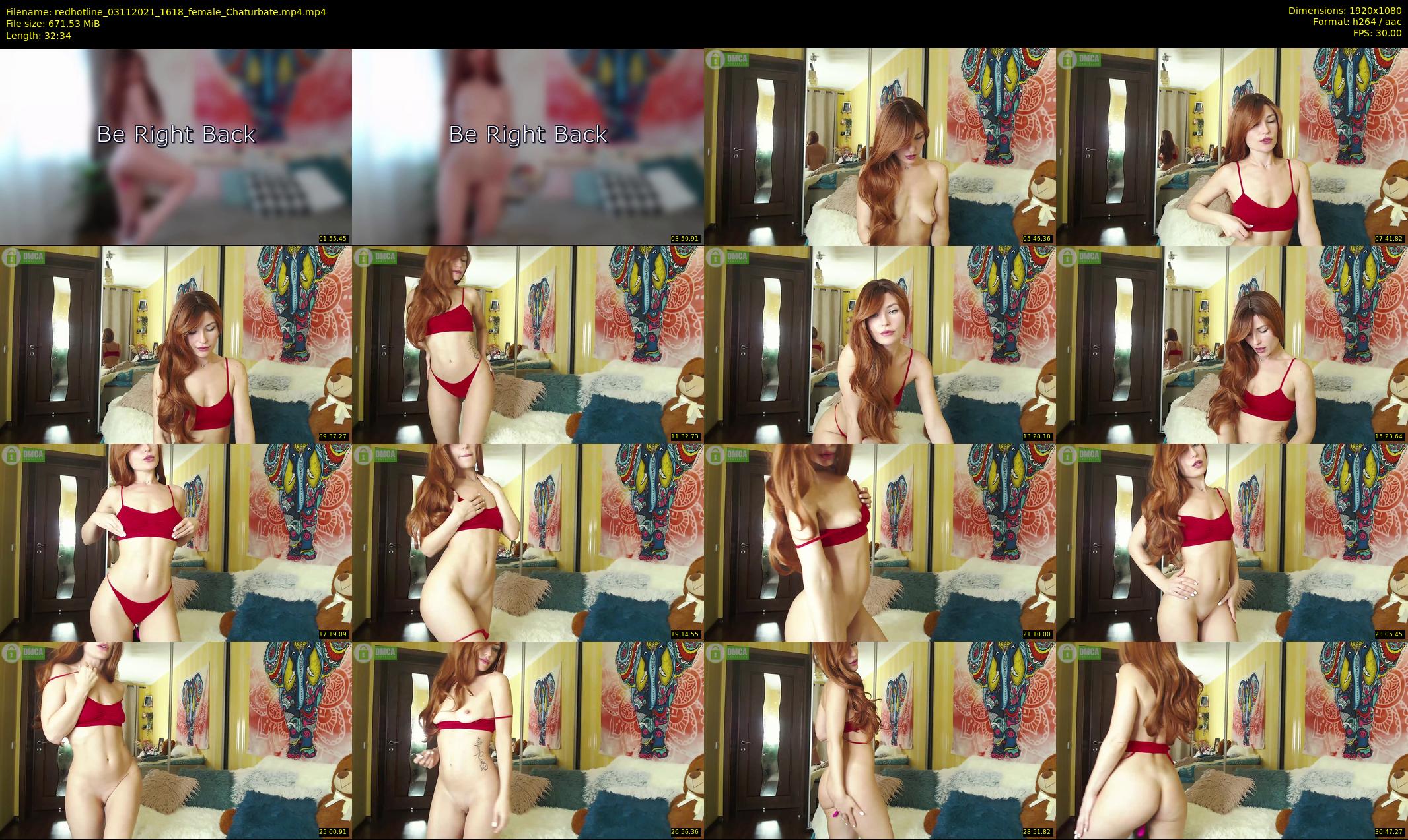 redhotline — 33 minute Chaturbate female cam show recording, 1080p, Nov 3, 2021
