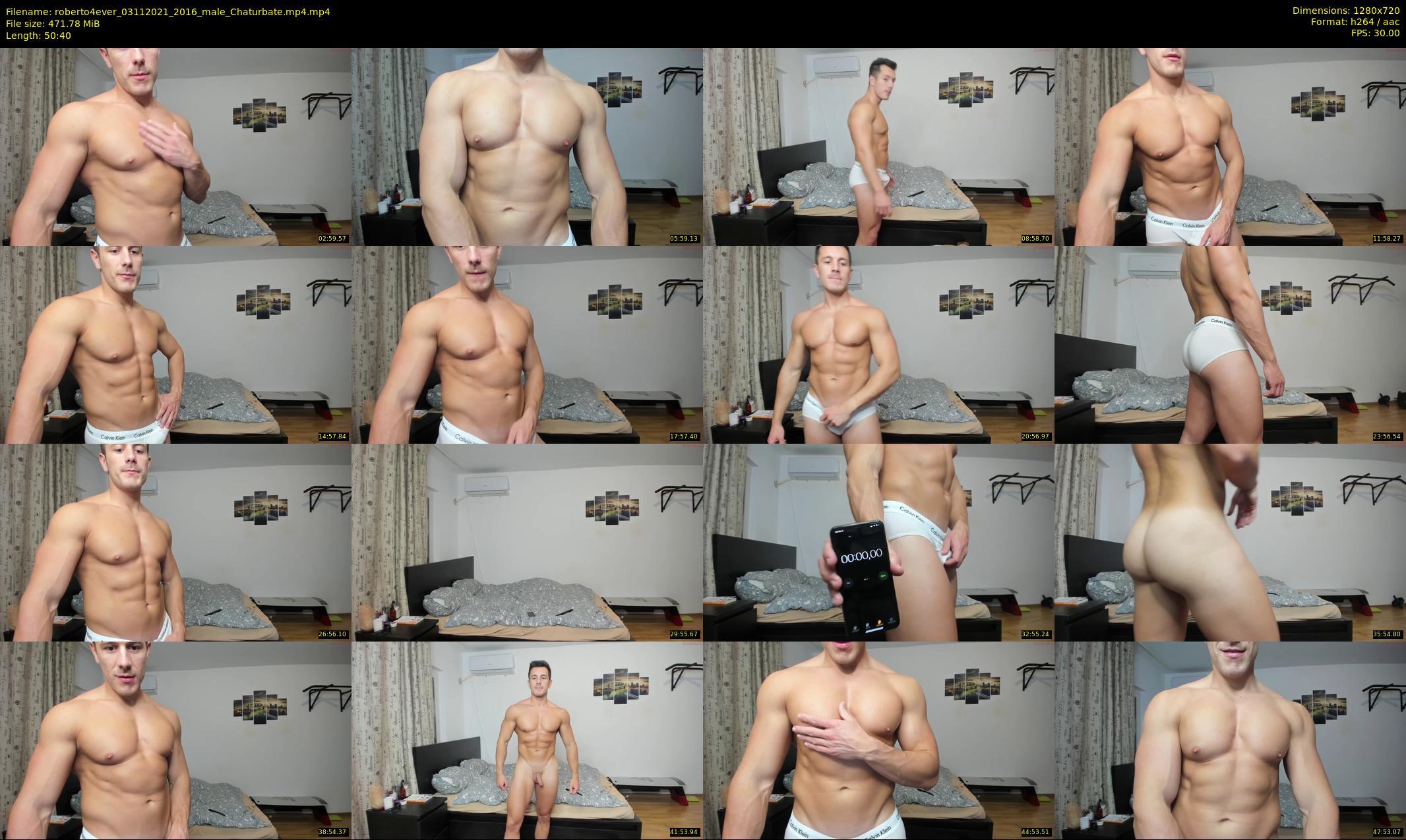 roberto4ever — 51 minute Chaturbate male cam show recording, 720p, Nov 3, 2021