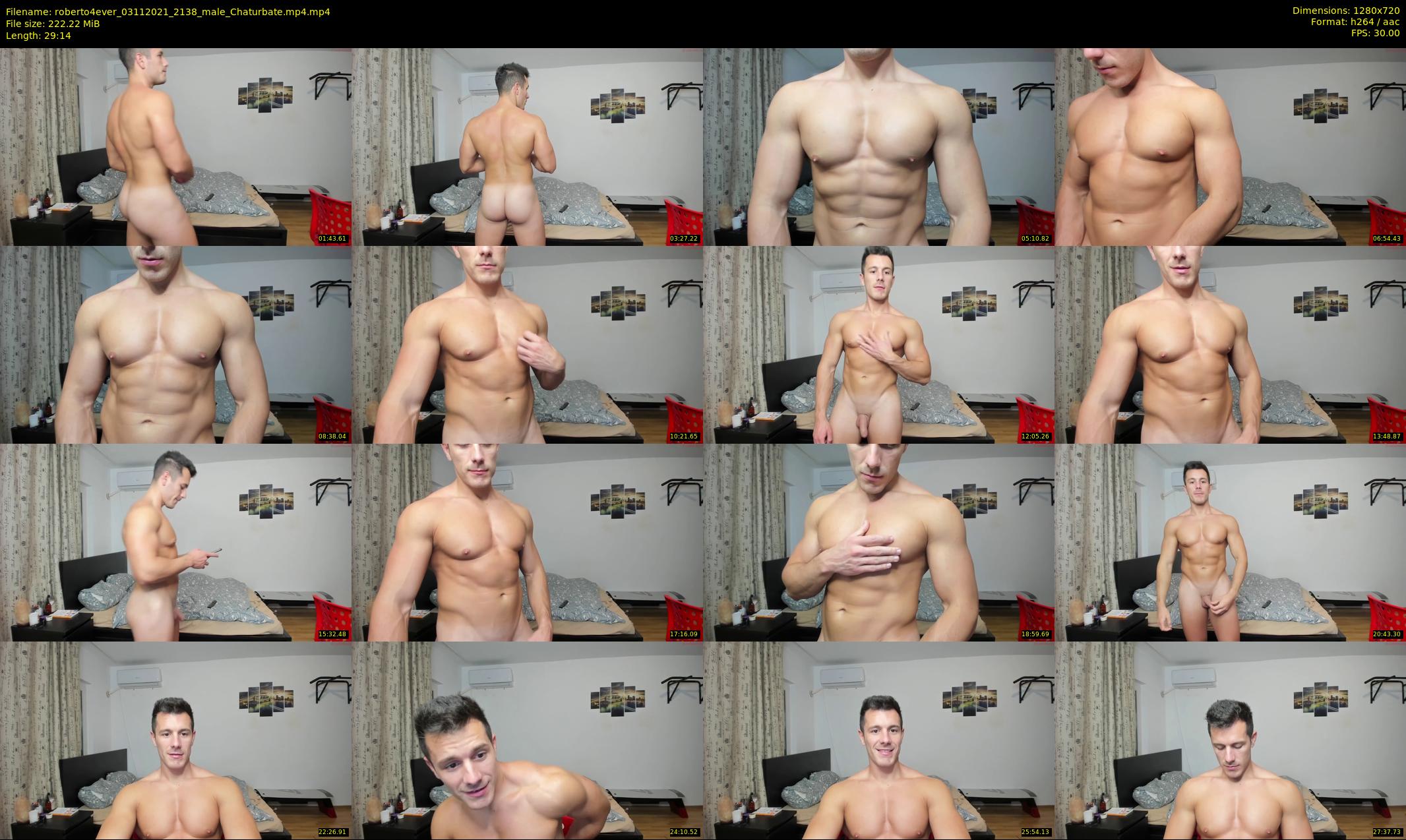 roberto4ever — 30 minute Chaturbate male cam show recording, 720p, Nov 3, 2021