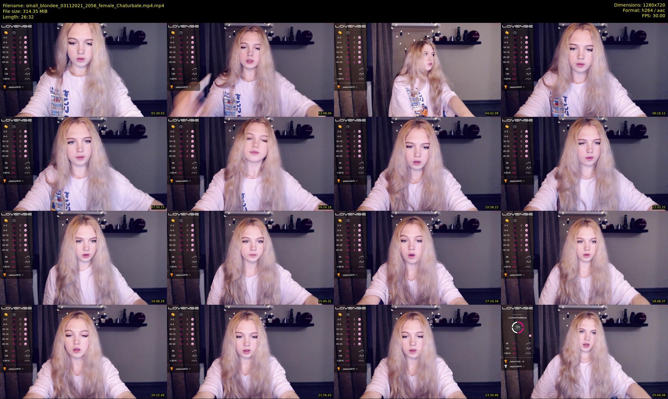 small_blondee — 27 minute Chaturbate female cam show recording, 720p, Nov 3, 2021