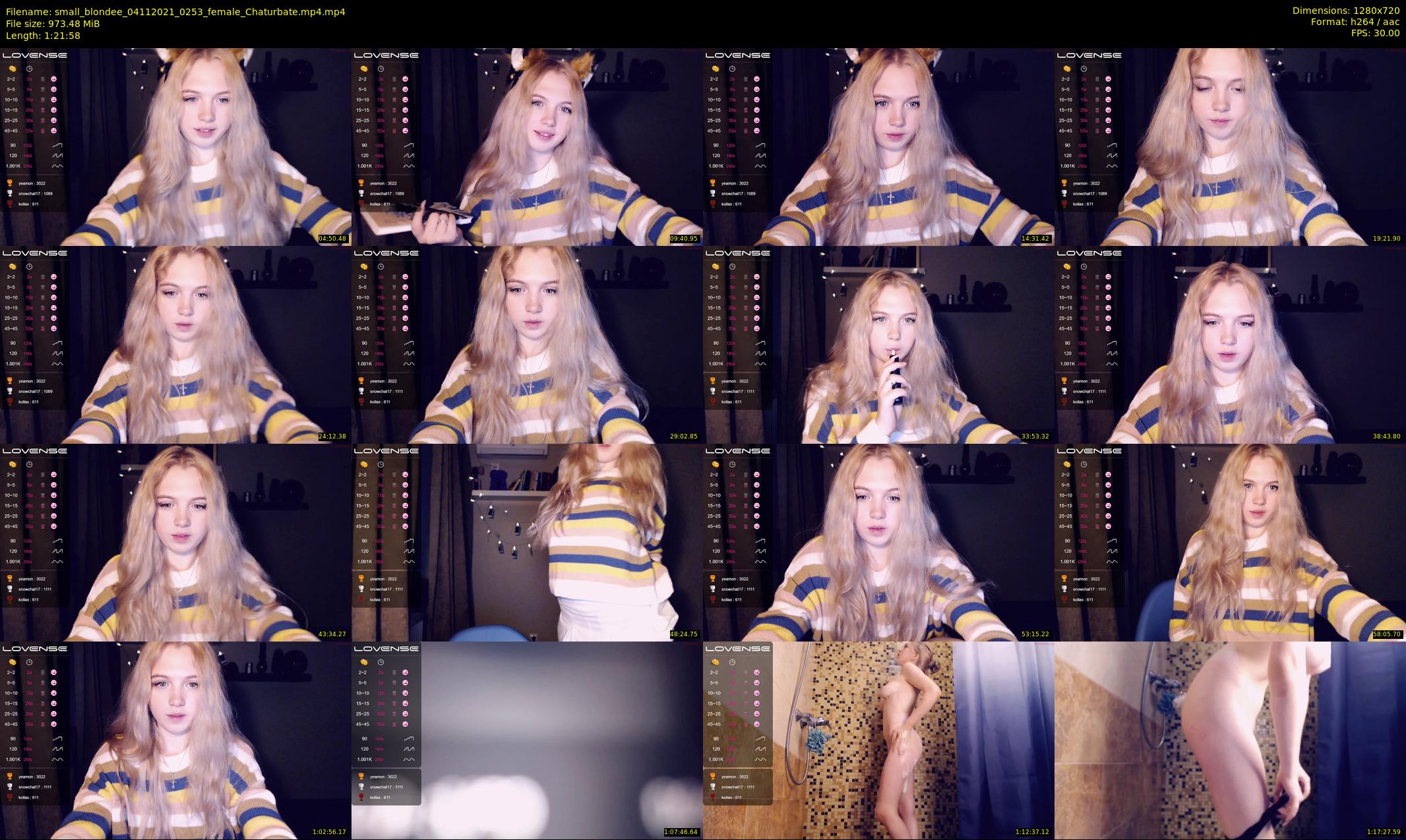 small_blondee — 82 minute Chaturbate female cam show recording, 720p, Nov 4, 2021